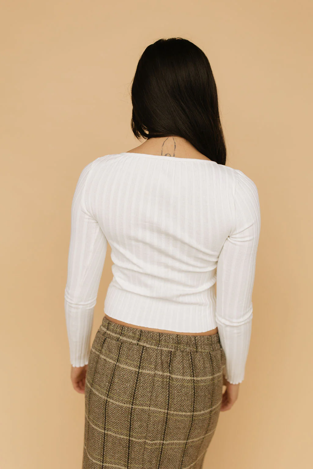 Free People Tilly Long Sleeve Cardi in Ivory - Image 4