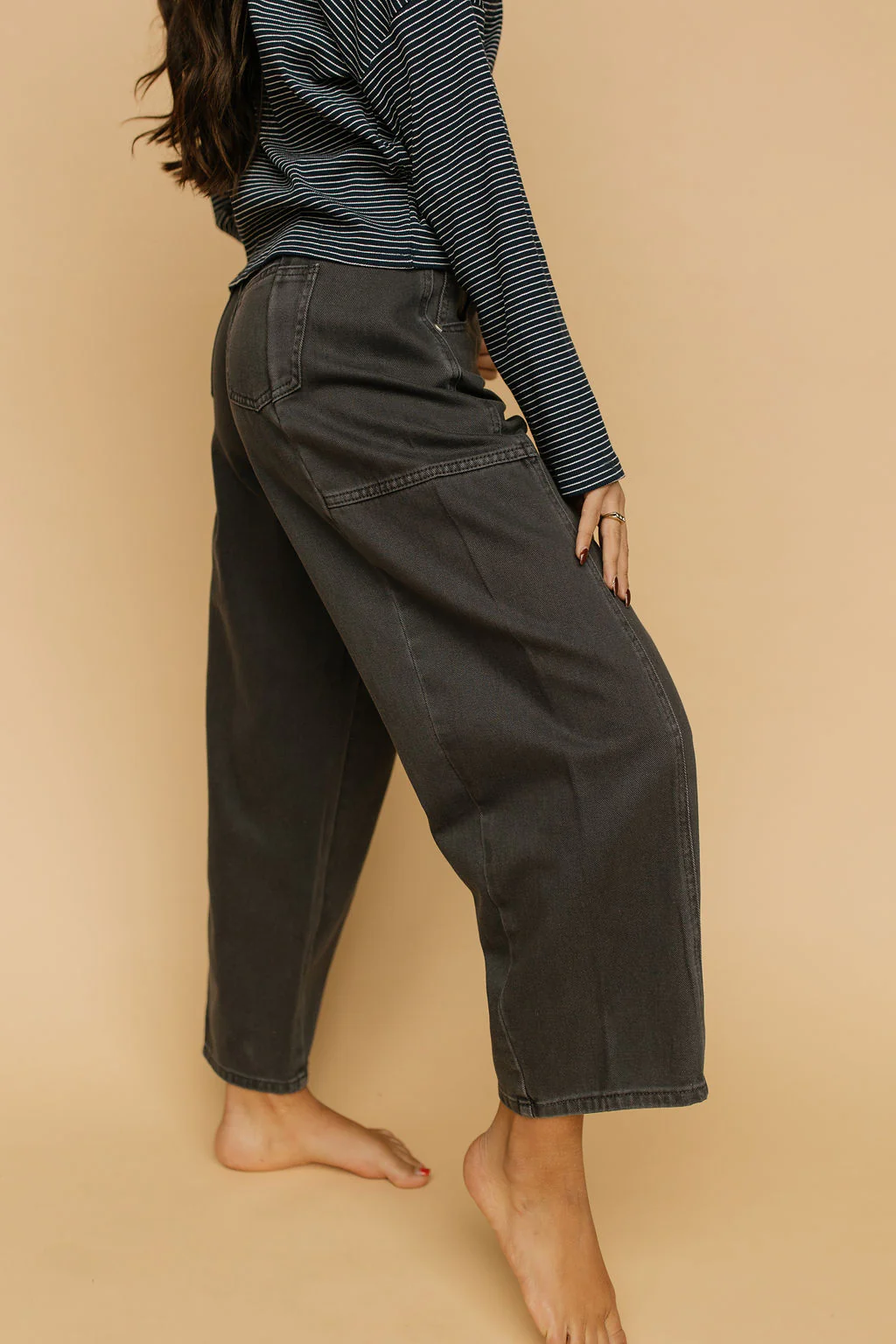 Heart Throb Black Barrel Jeans - Image 3