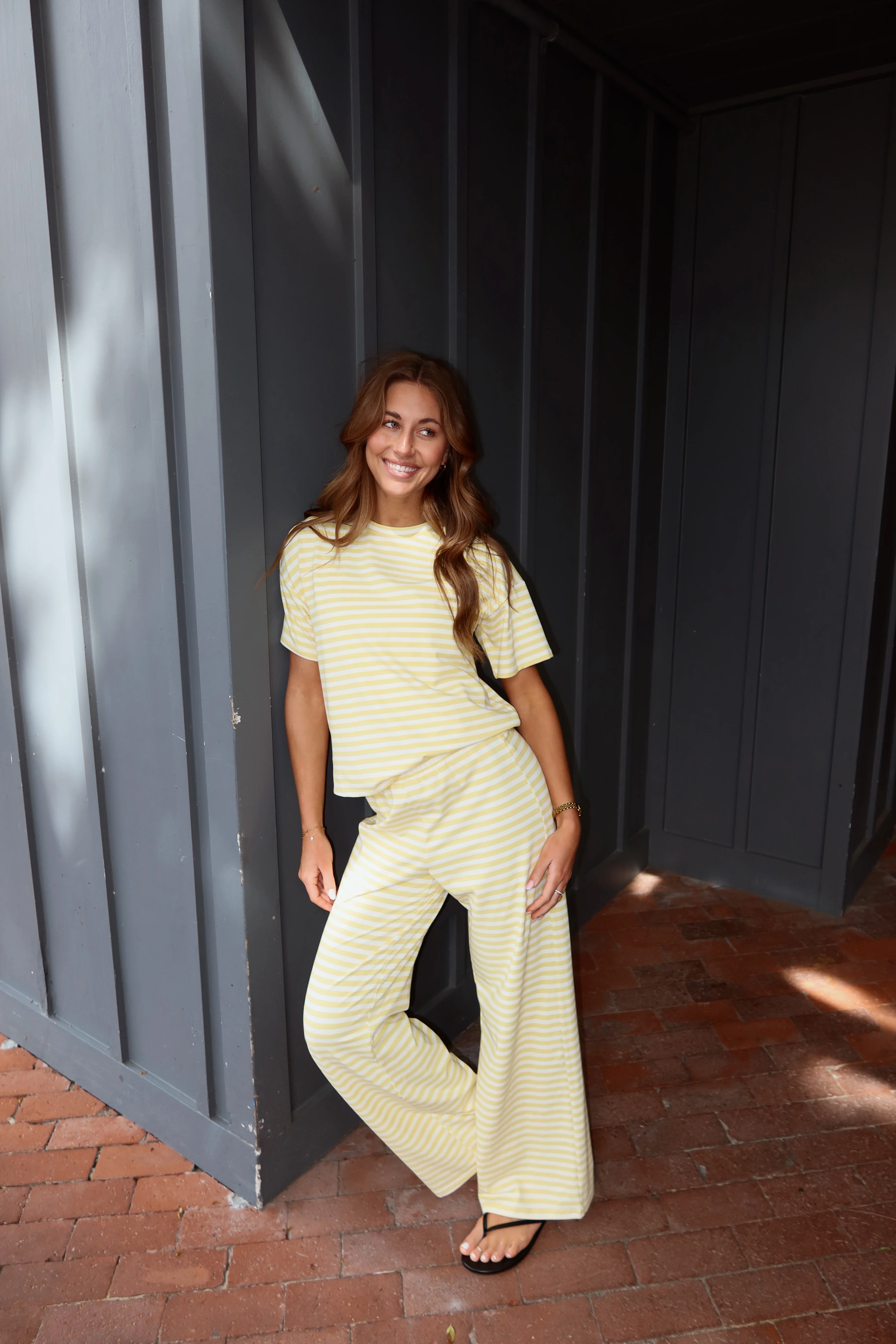 Indie Stripe Pants in Butter Yellow - Image 5