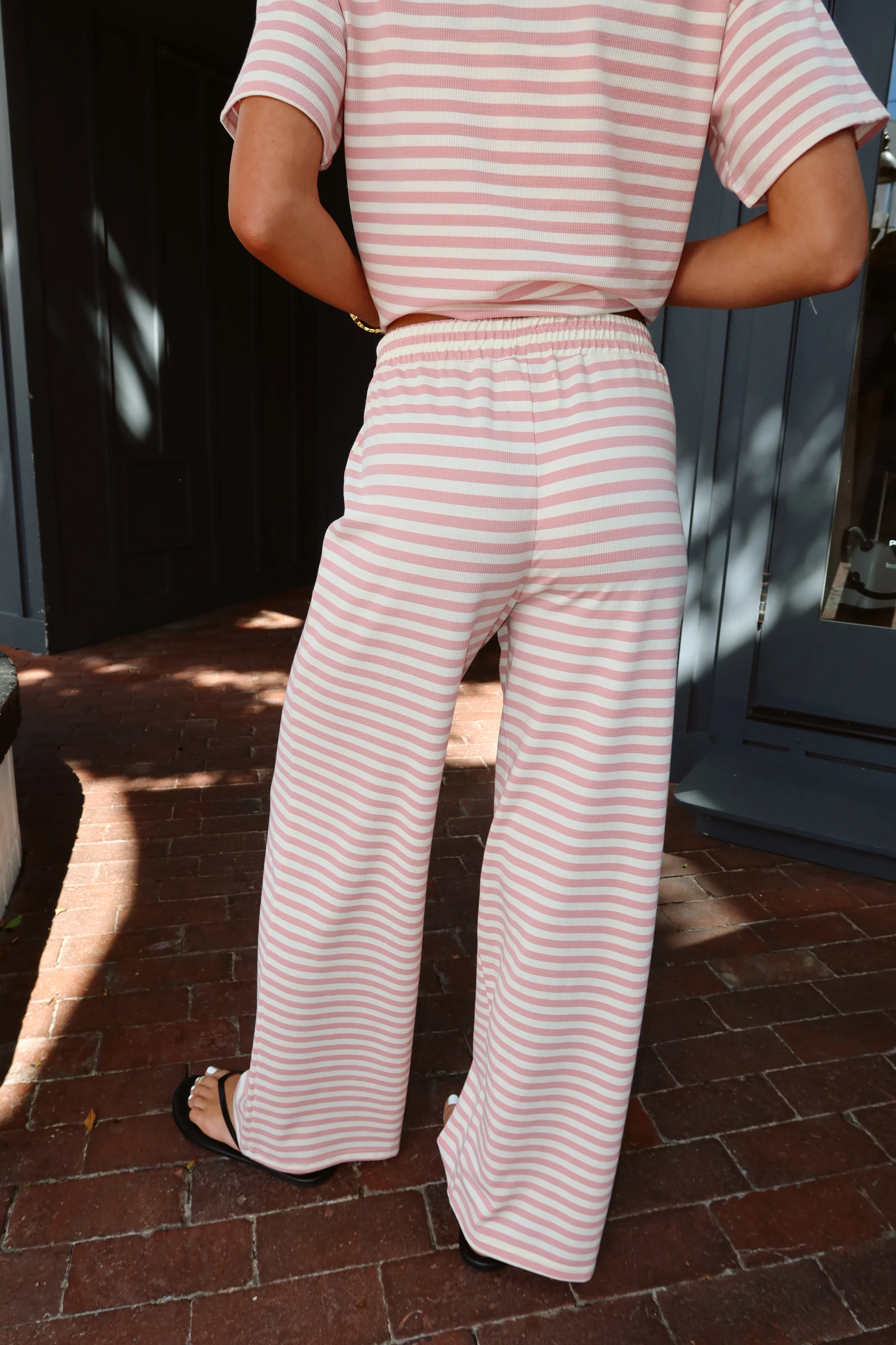 Indie Stripe Pants in Pink - Image 2