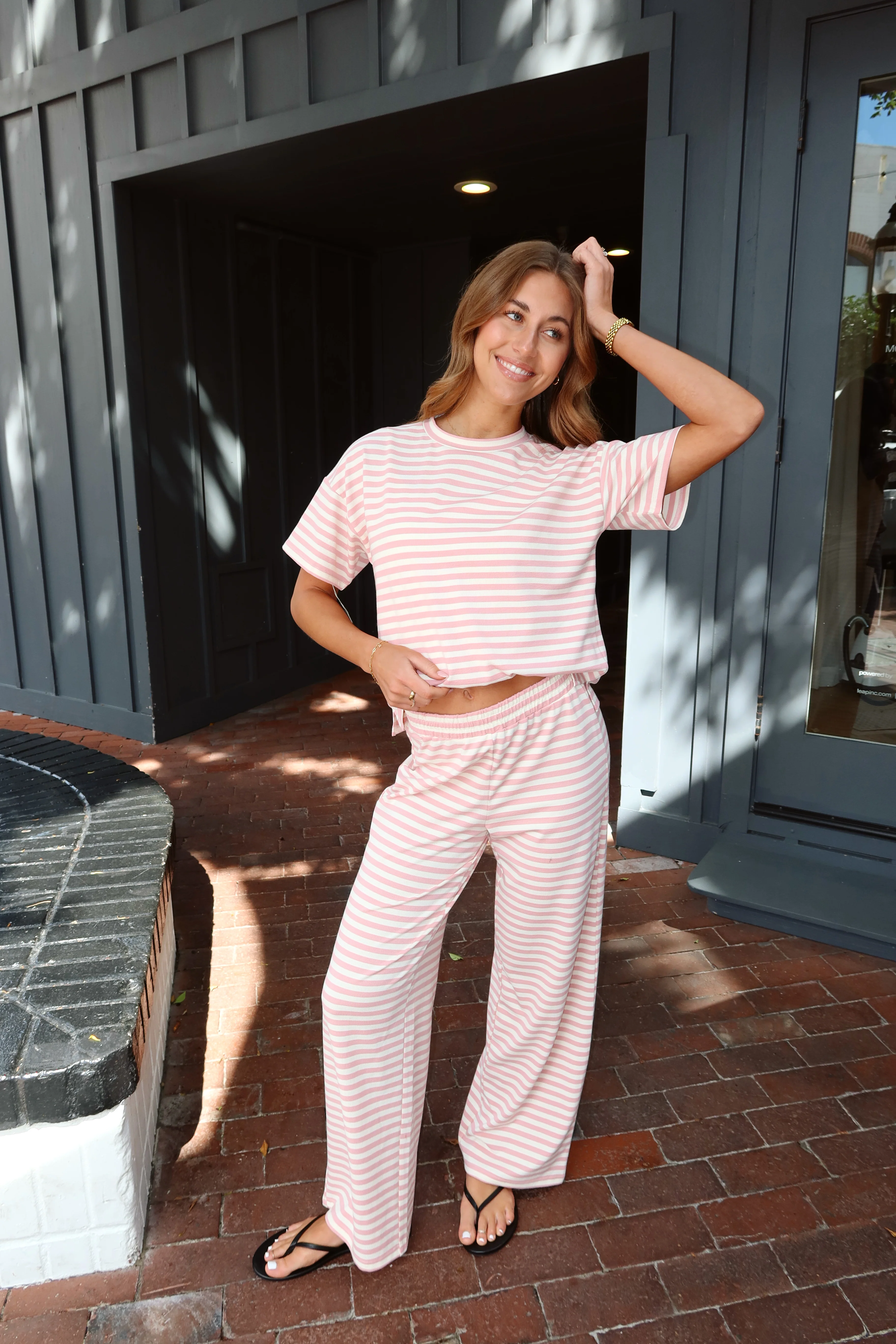 Indie Stripe Pants in Pink - Image 4