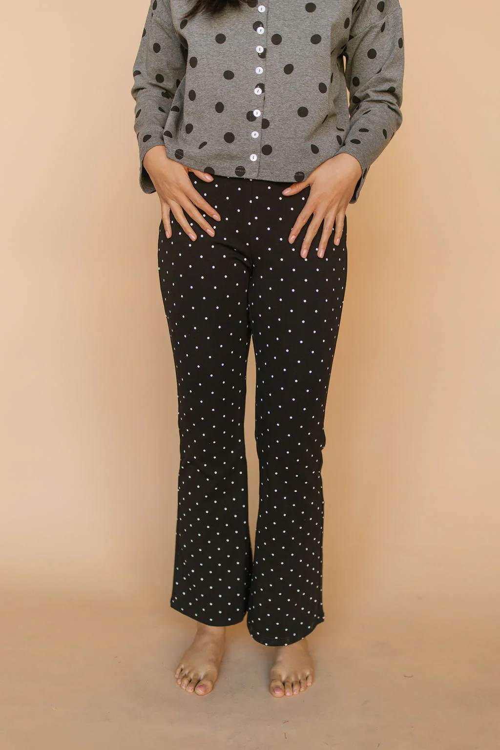 FINAL SALE - Isabel Polkadot Pants in Black - Image 2