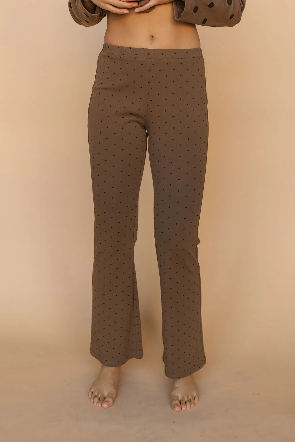 FINAL SALE - Isabel Polkadot Pants in Chocolate - Image 2