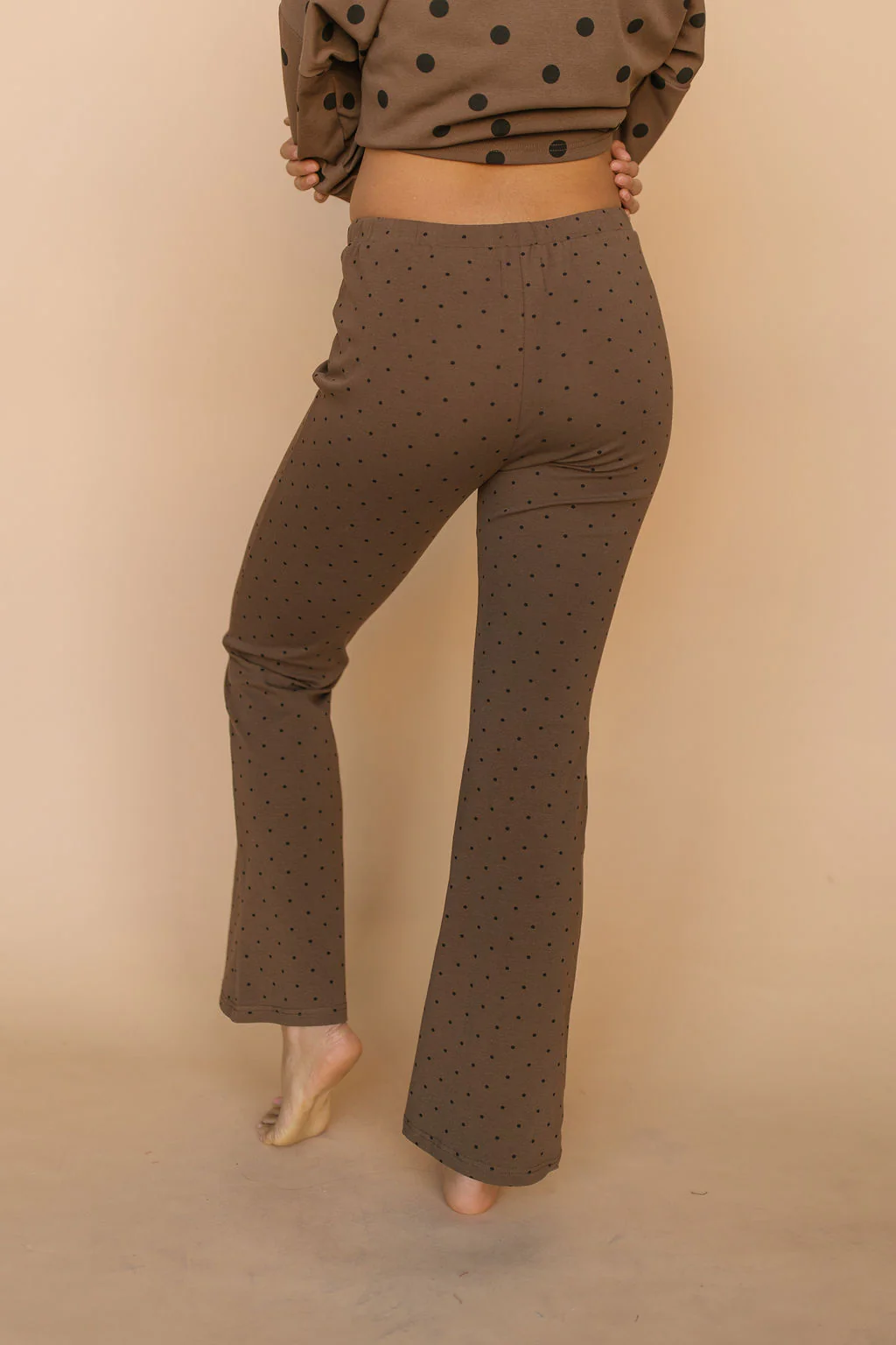 FINAL SALE - Isabel Polkadot Pants in Chocolate - Image 3