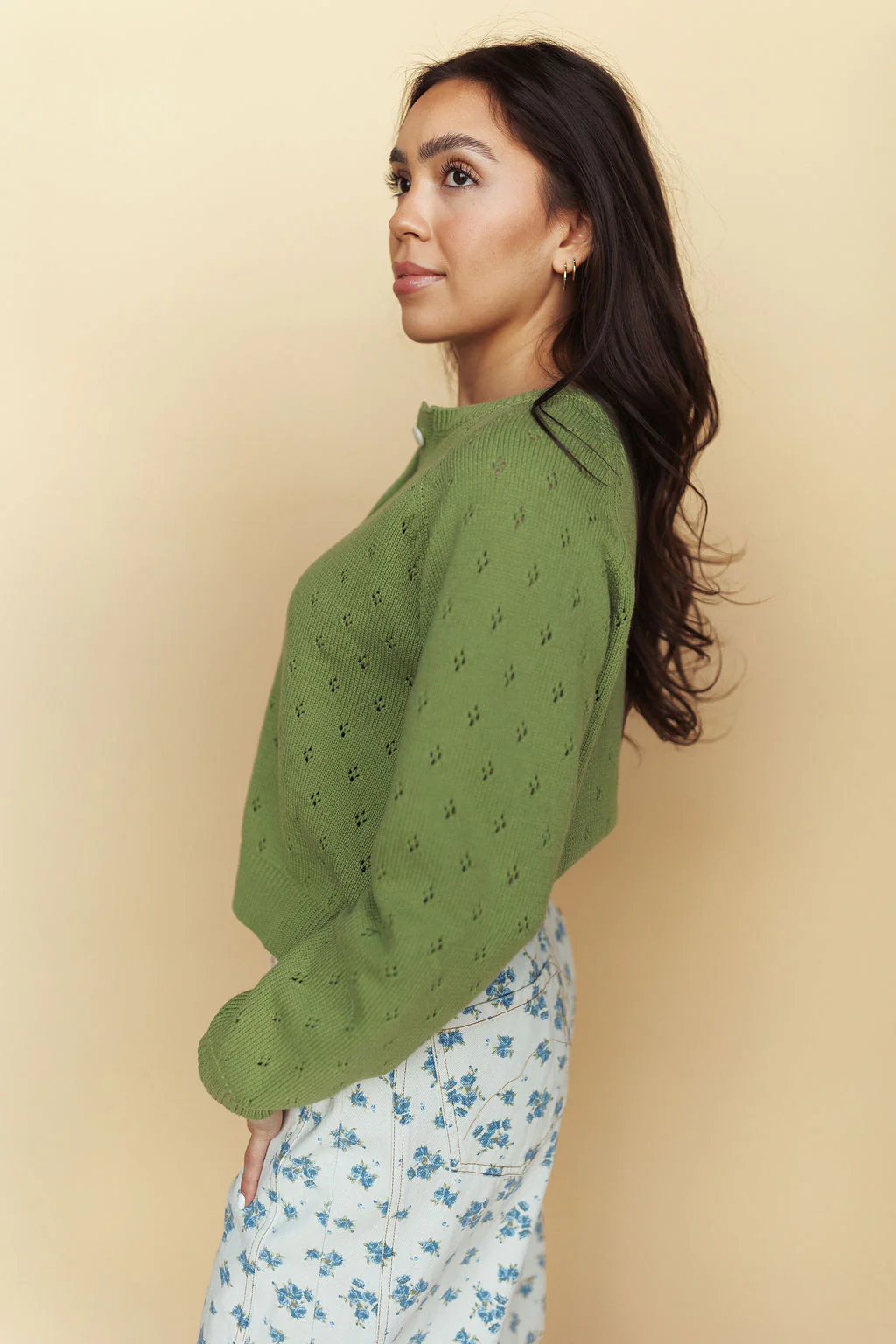 Jules Cardigan in Matcha - Image 5