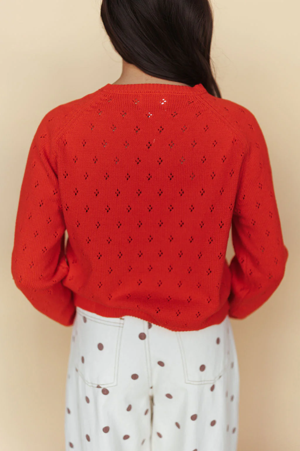 Jules Cardigan in Red - Image 4