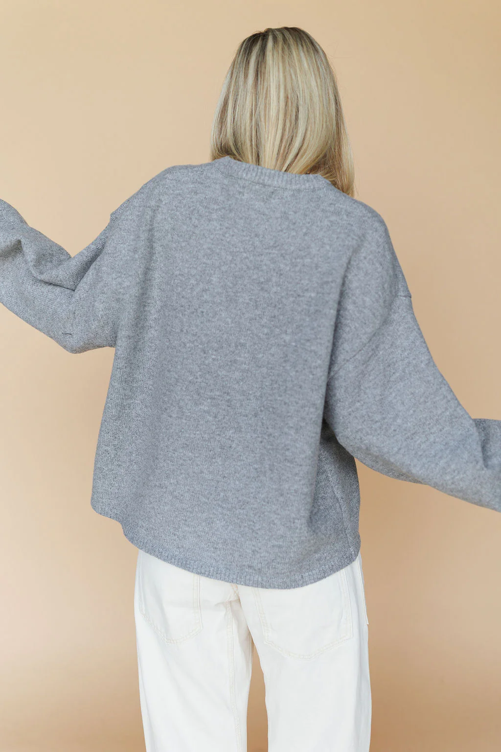 Julia Cardigan in Heather Grey - Image 6
