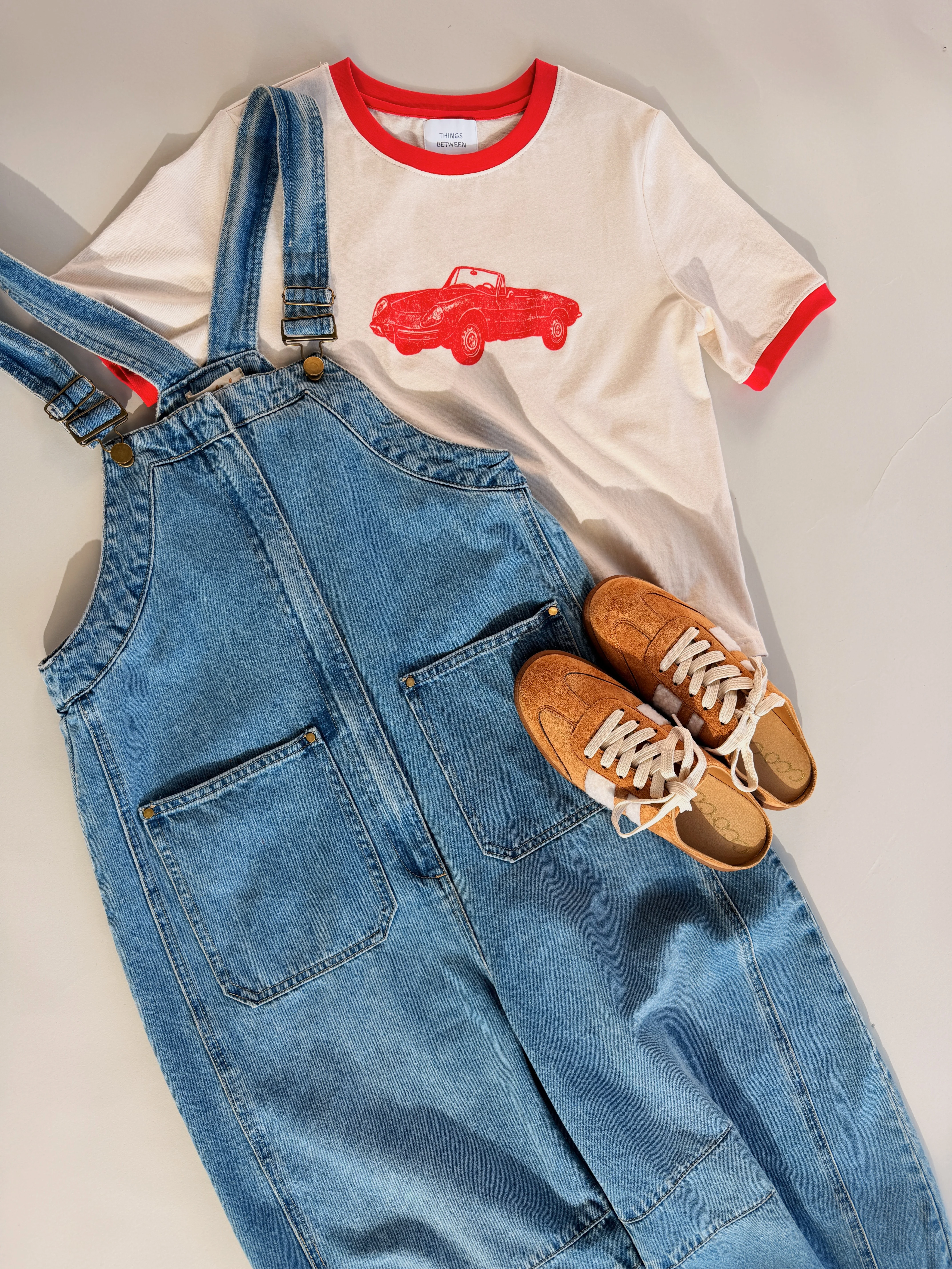 Junie Zip Front Denim Overalls - Image 2