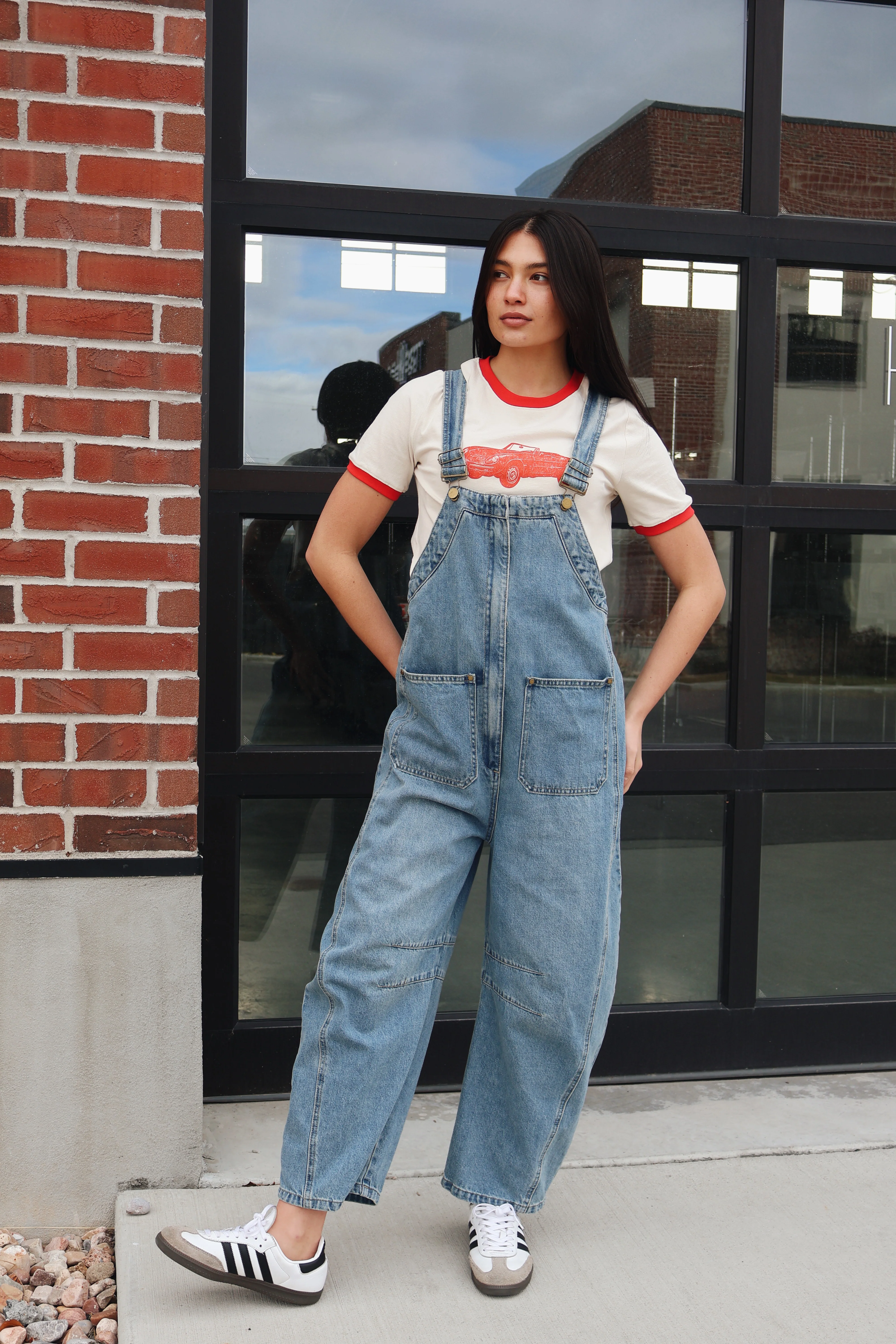 Junie Zip Front Denim Overalls - Image 6