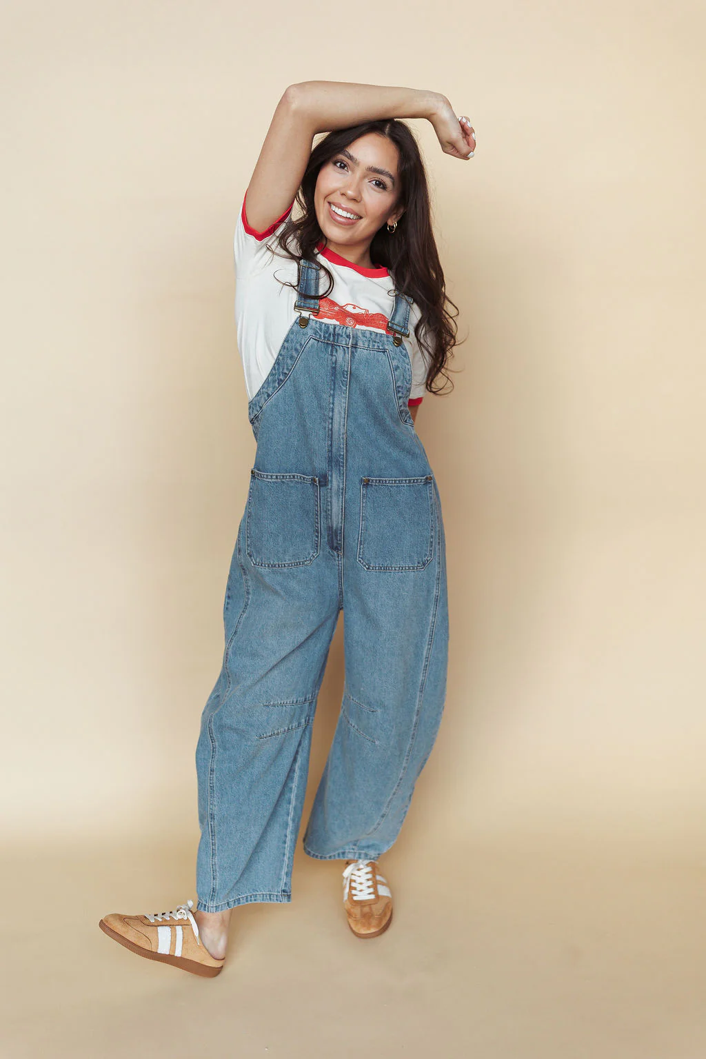 Junie Zip Front Denim Overalls - Image 8