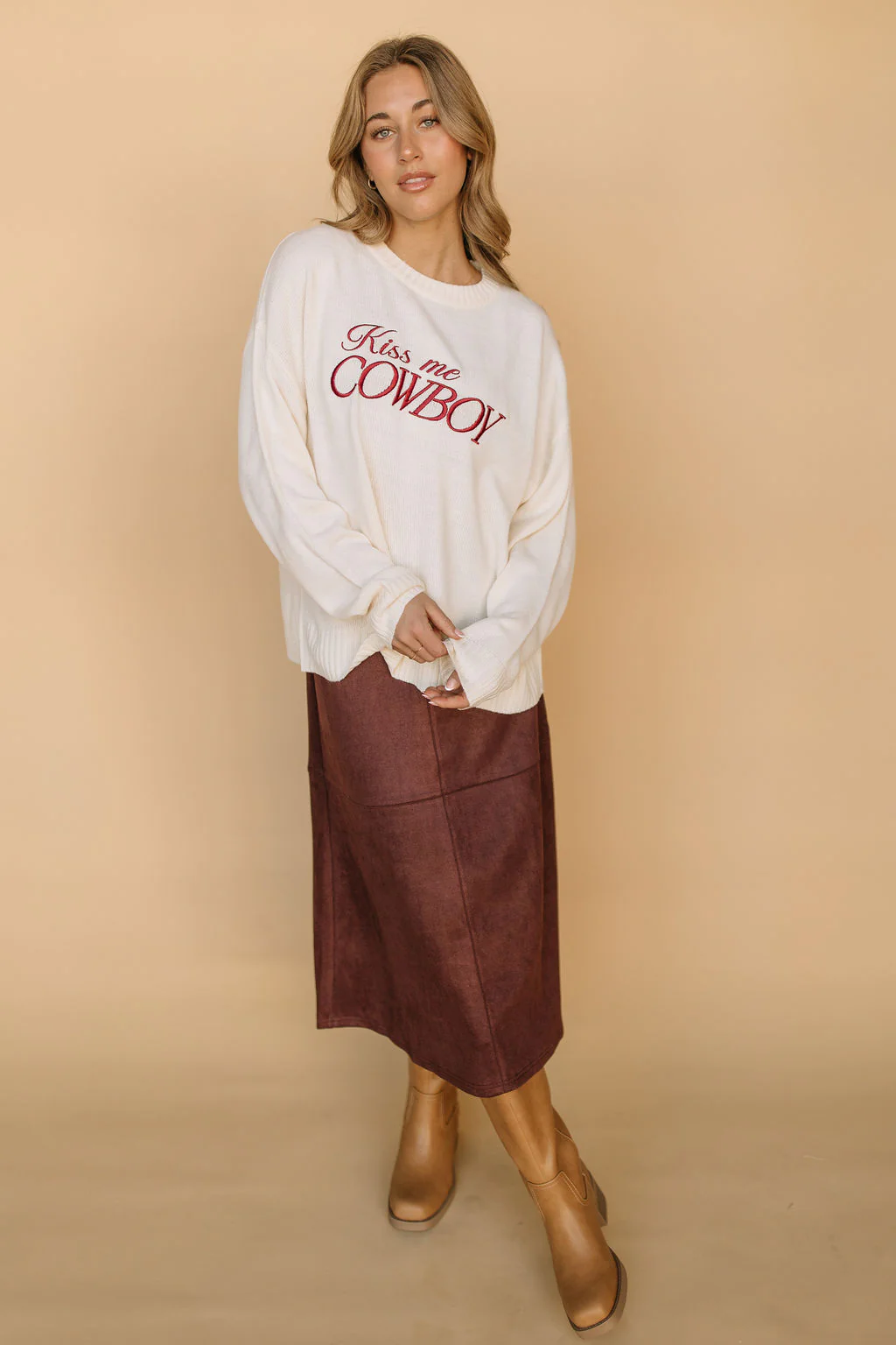 Kiss Me Cowboy Sweater - Image 3