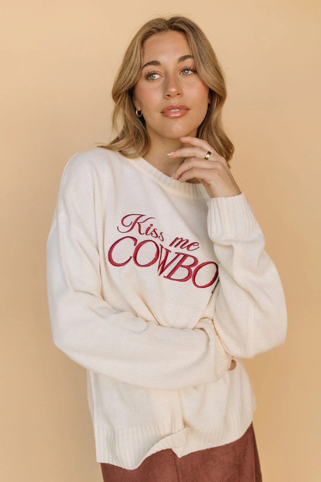 Kiss Me Cowboy Sweater - Image 4