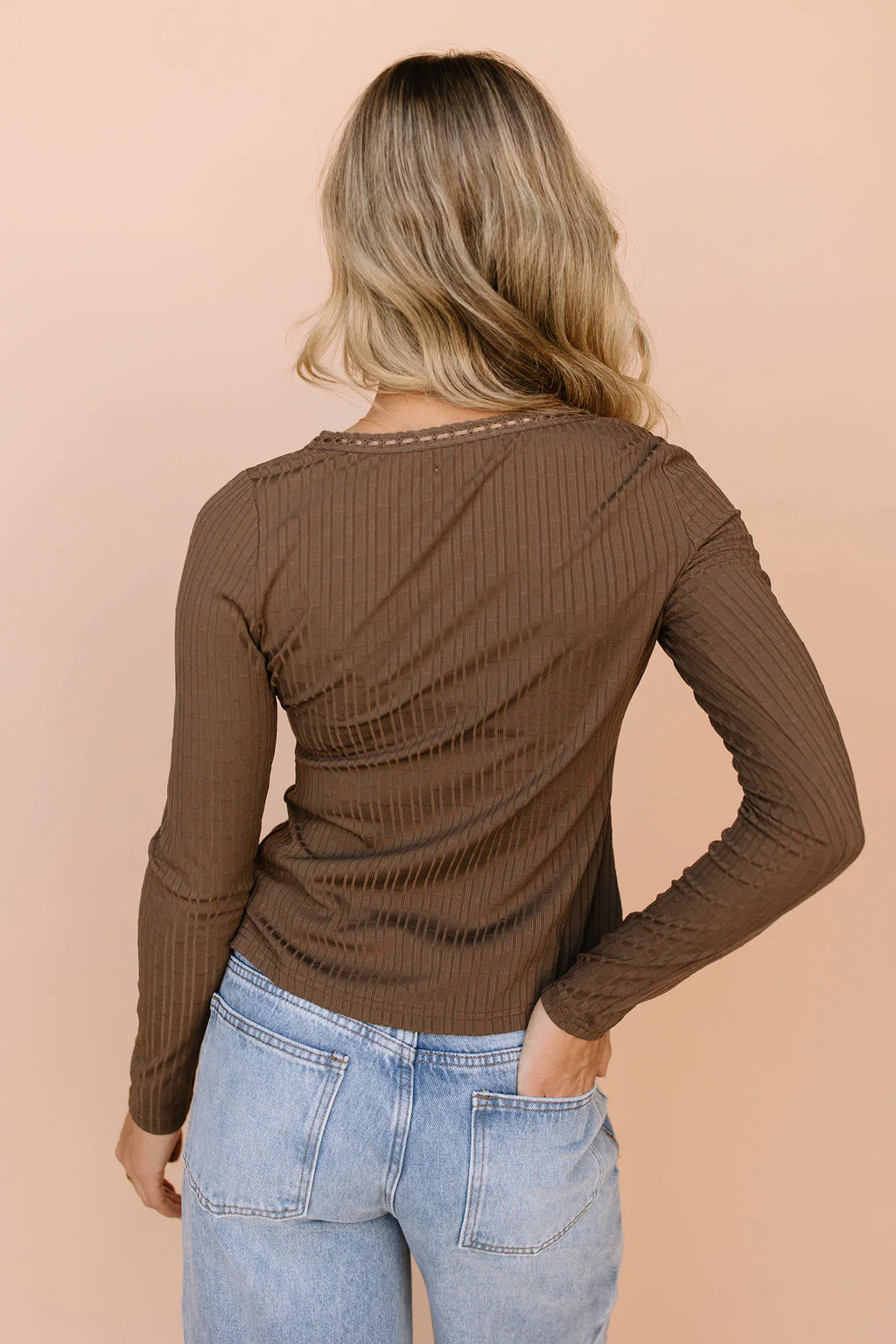 Lacey Top in Brown - Image 4