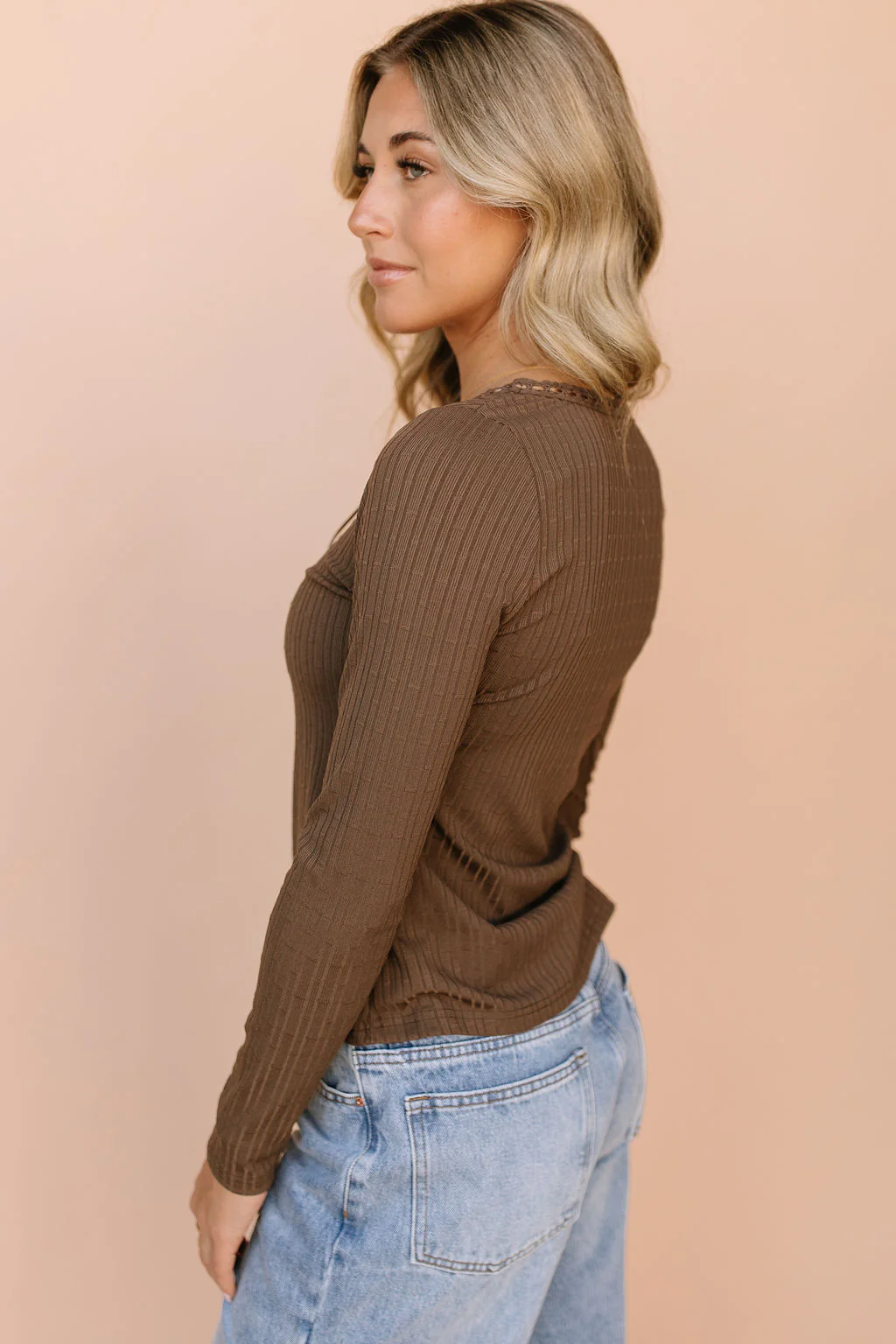 Lacey Top in Brown - Image 5