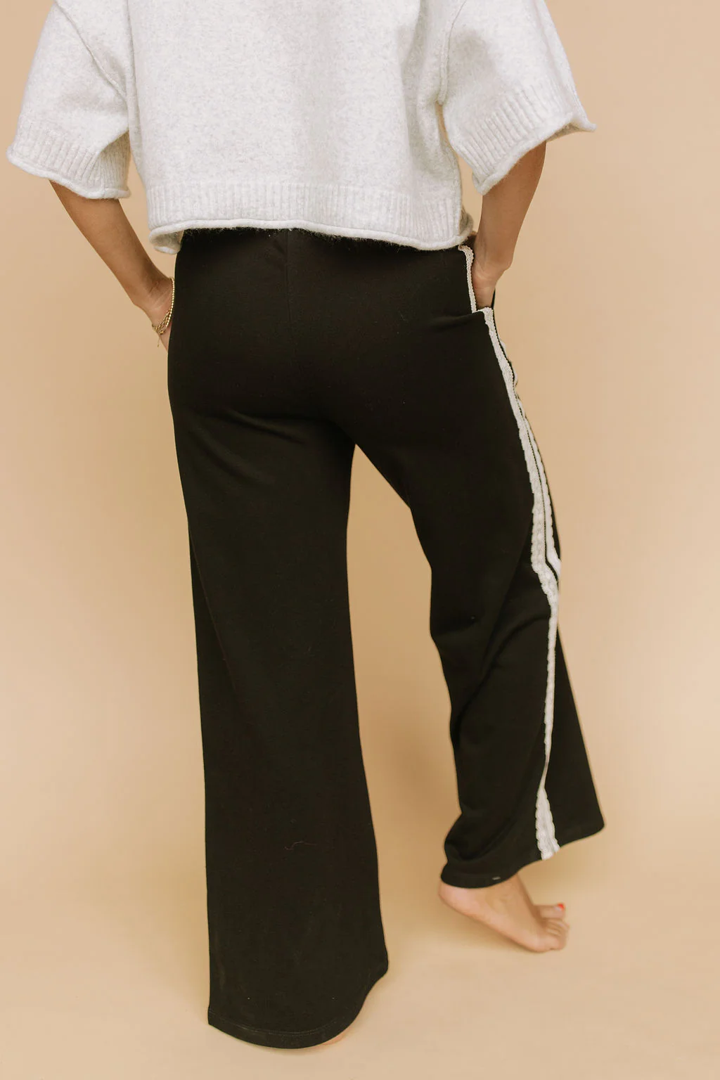 Lacy Days Sweatpants in Black - Image 5