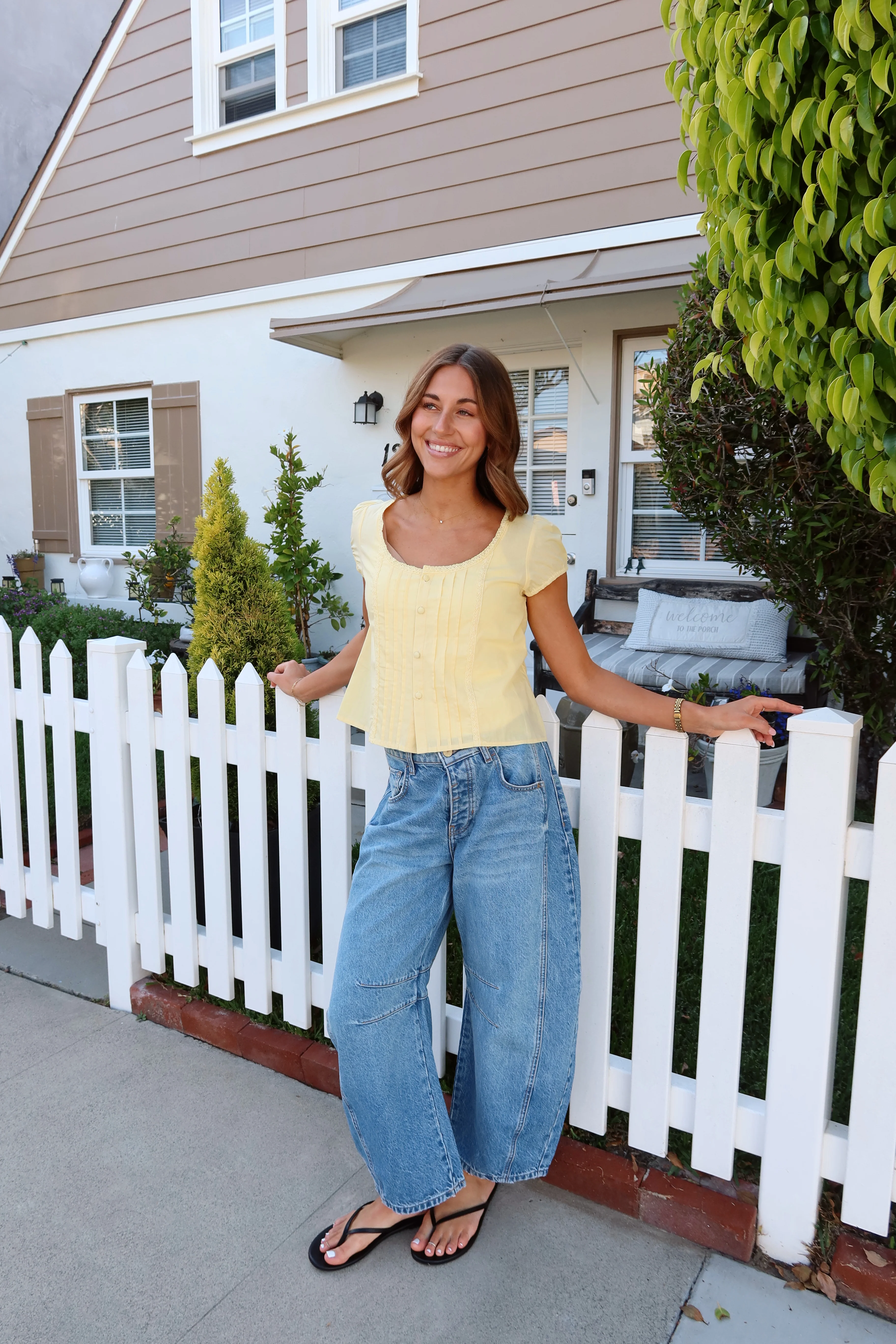 Lainey Butter Yellow Top - Image 4