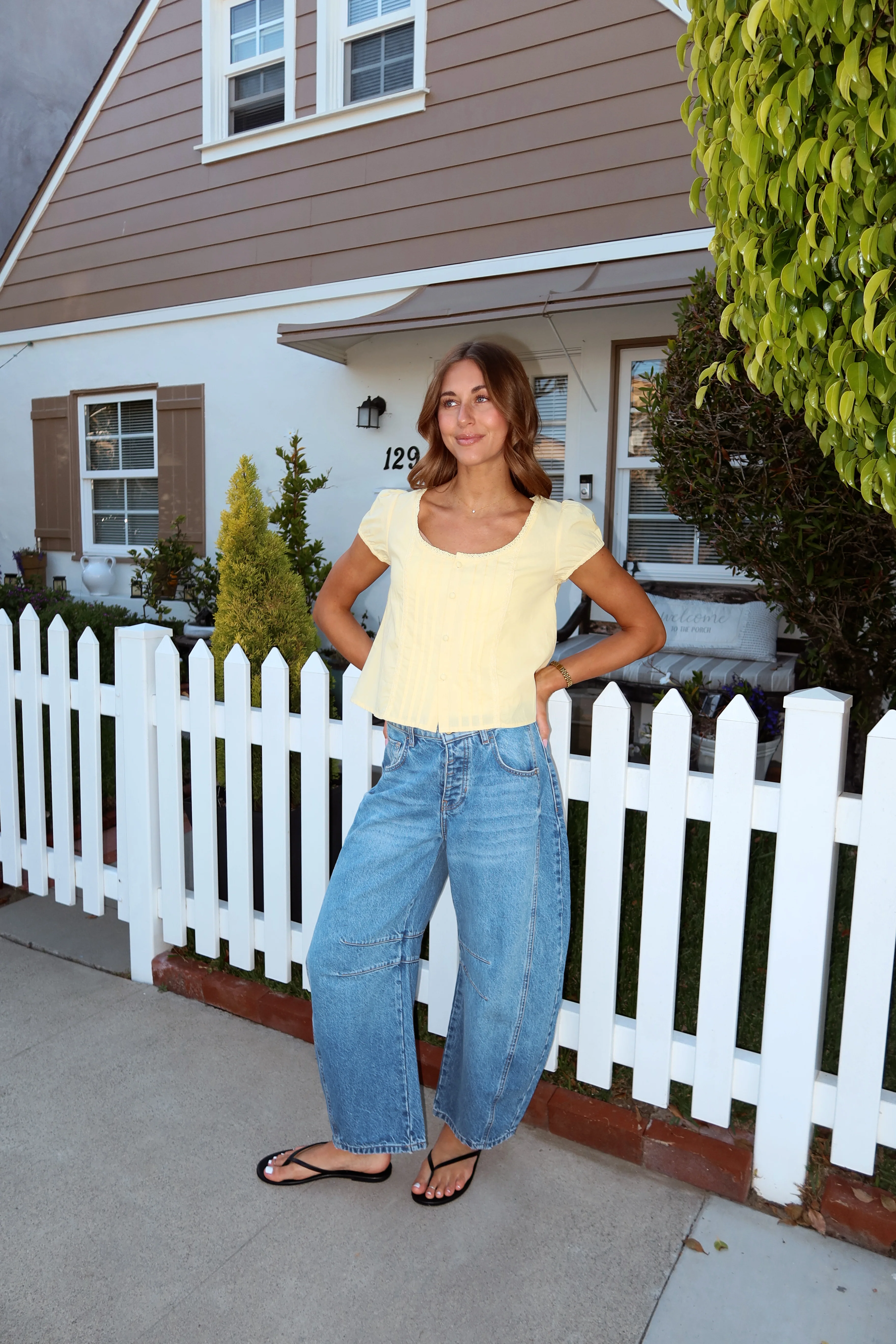 Lainey Butter Yellow Top - Image 5