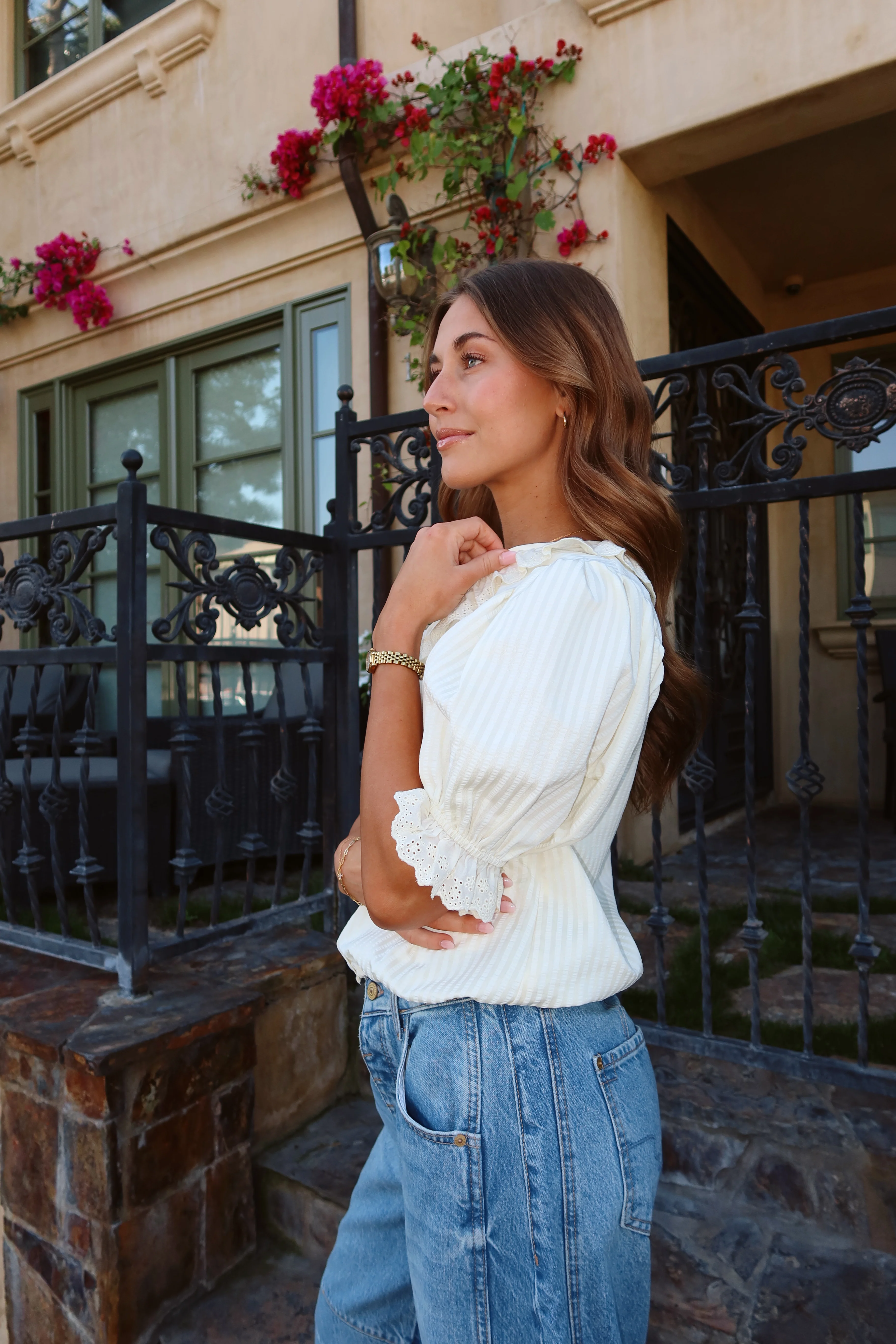Lanie Stripe Blouse - Image 4