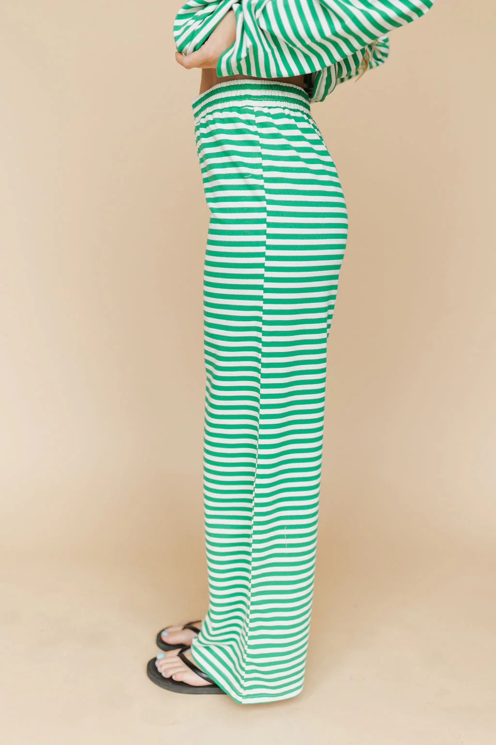Lauren Stripe Pants in Green - Image 5