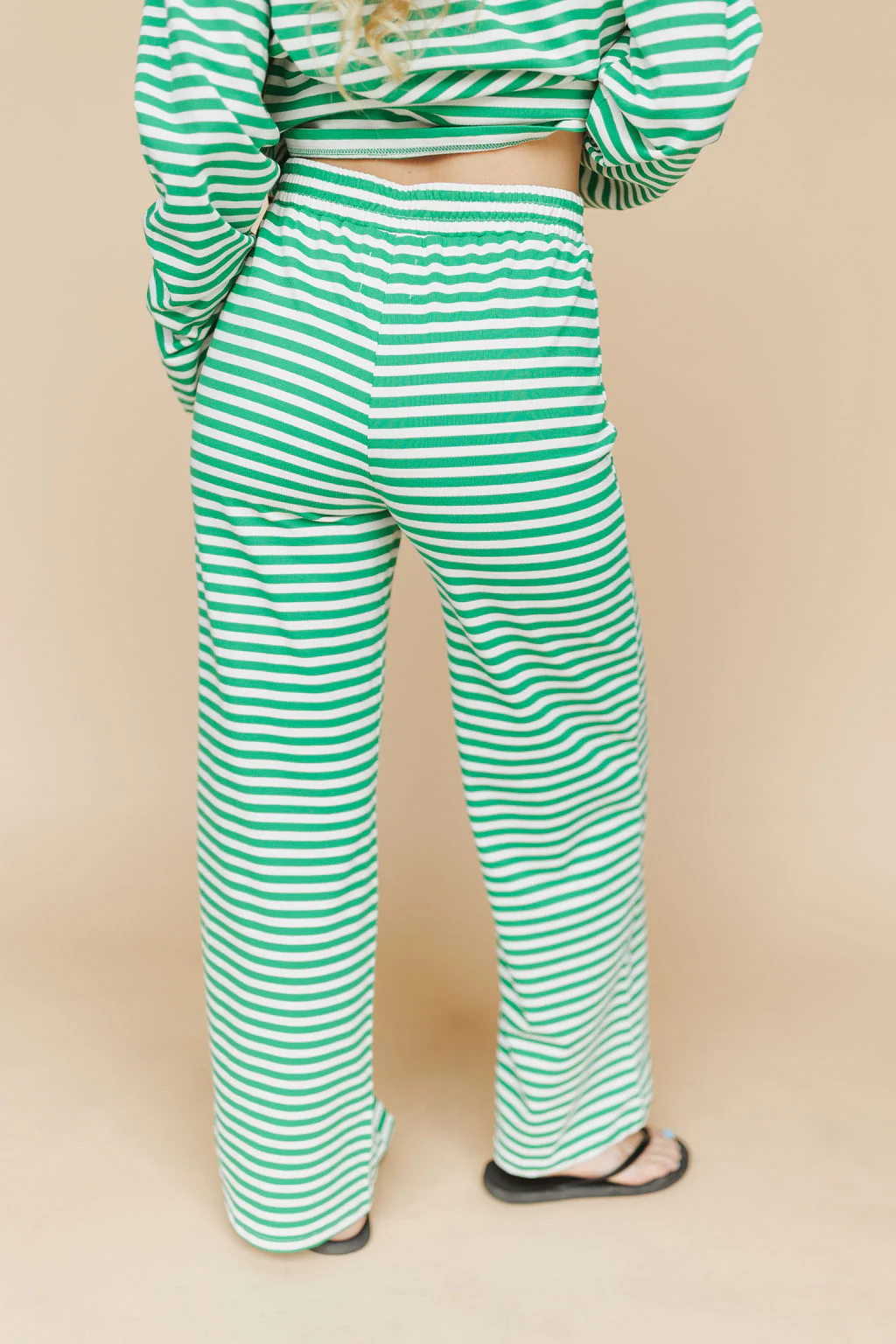 Lauren Stripe Pants in Green - Image 6