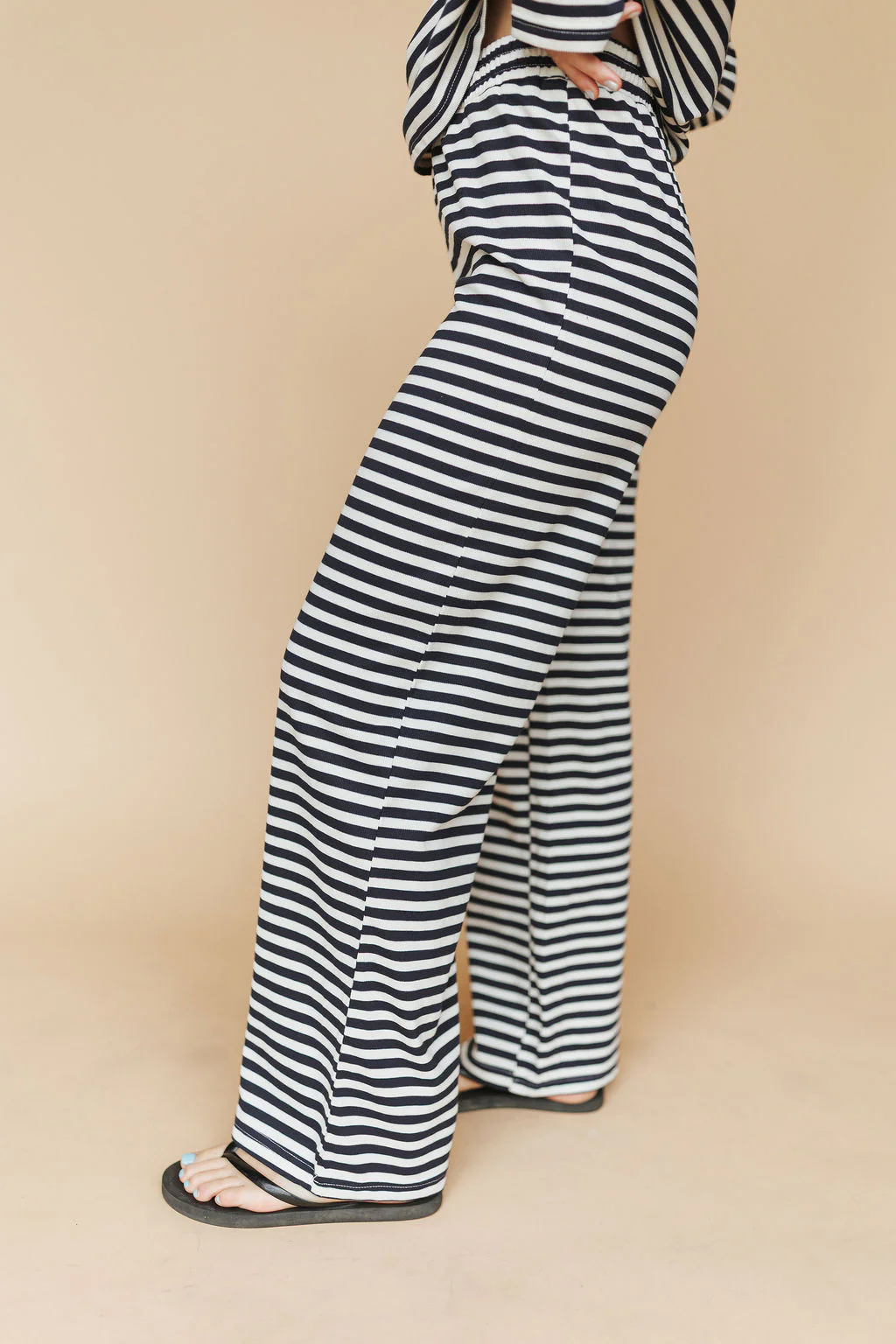Lauren Stripe Pants in Navy - Image 3
