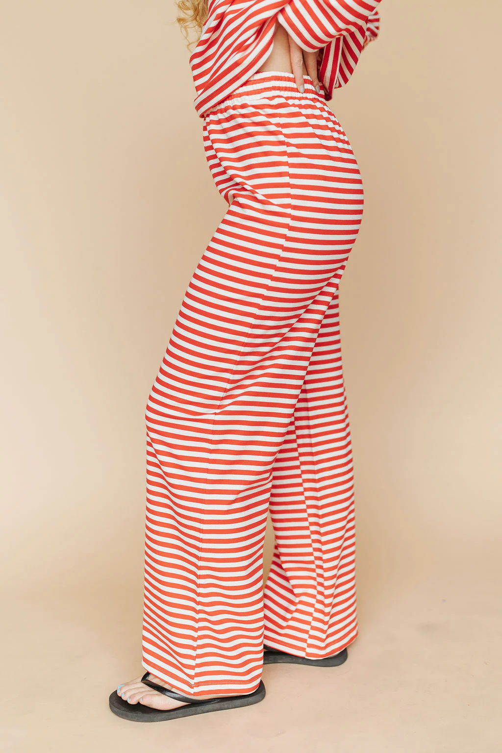 Lauren Stripe Pants in Red - Image 6