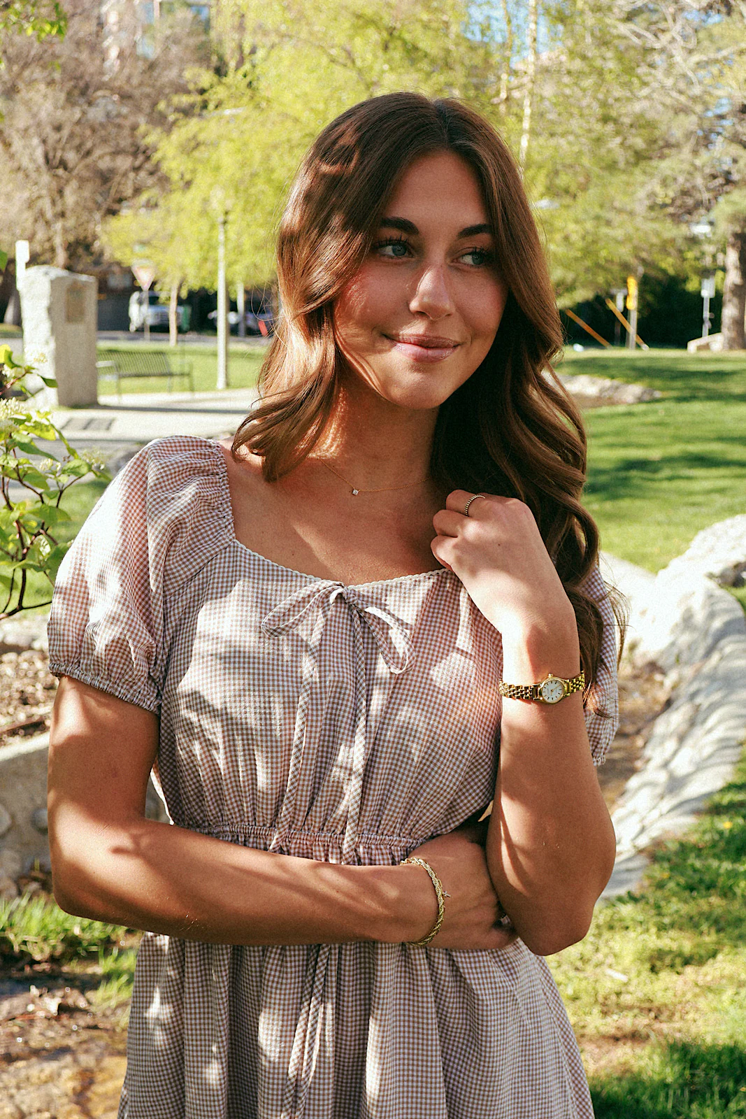Lissa Gingham Dress - Image 2