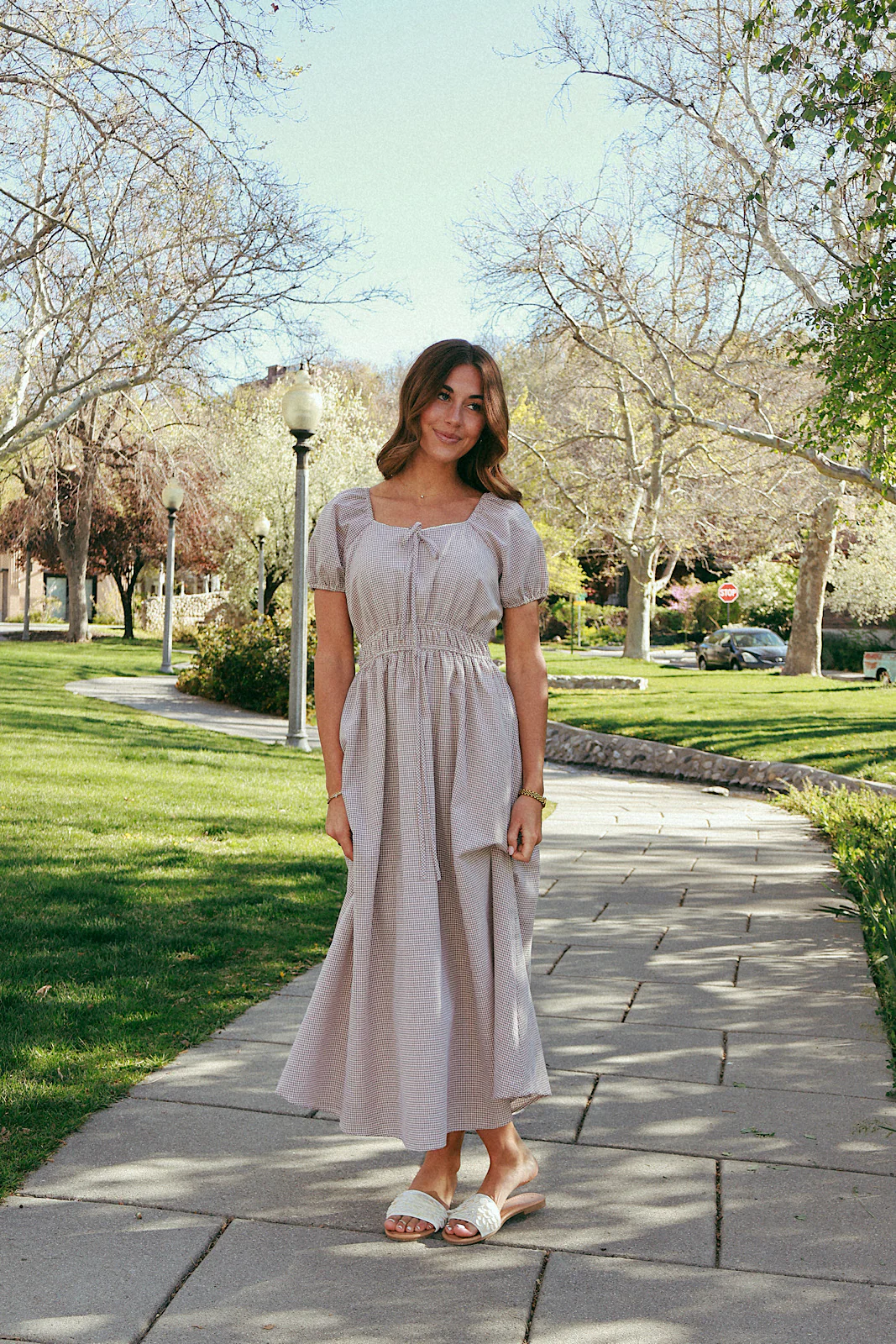 Lissa Gingham Dress - Image 4