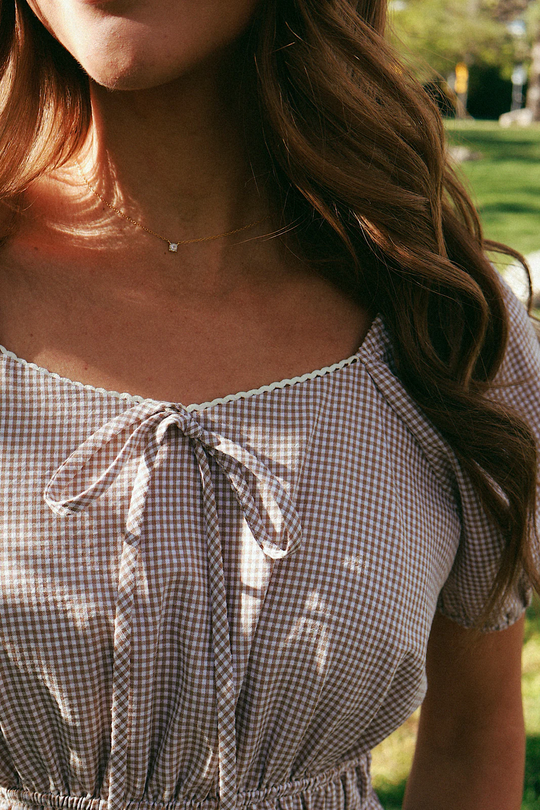 Lissa Gingham Dress - Image 6