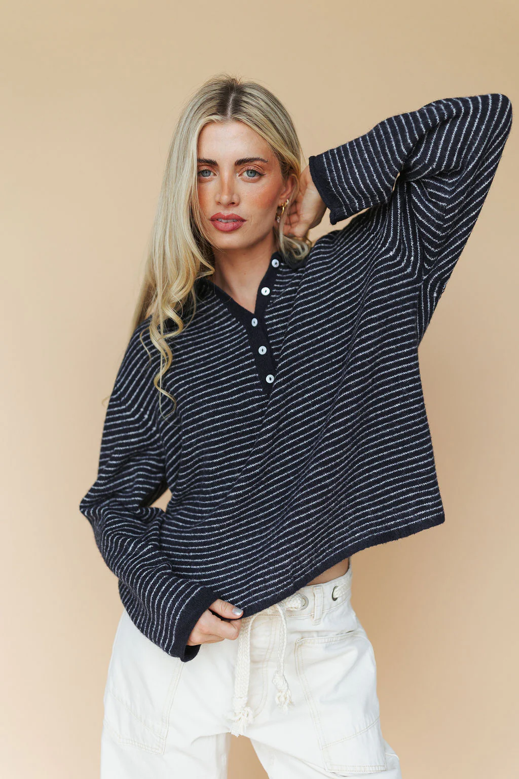 Logan Stripe Henley - Image 4