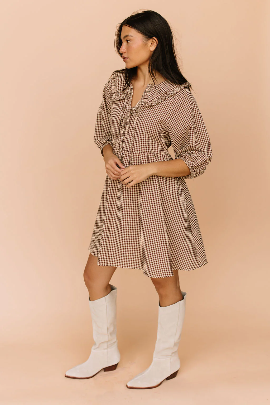 Louisa Gingham Dress - Image 2