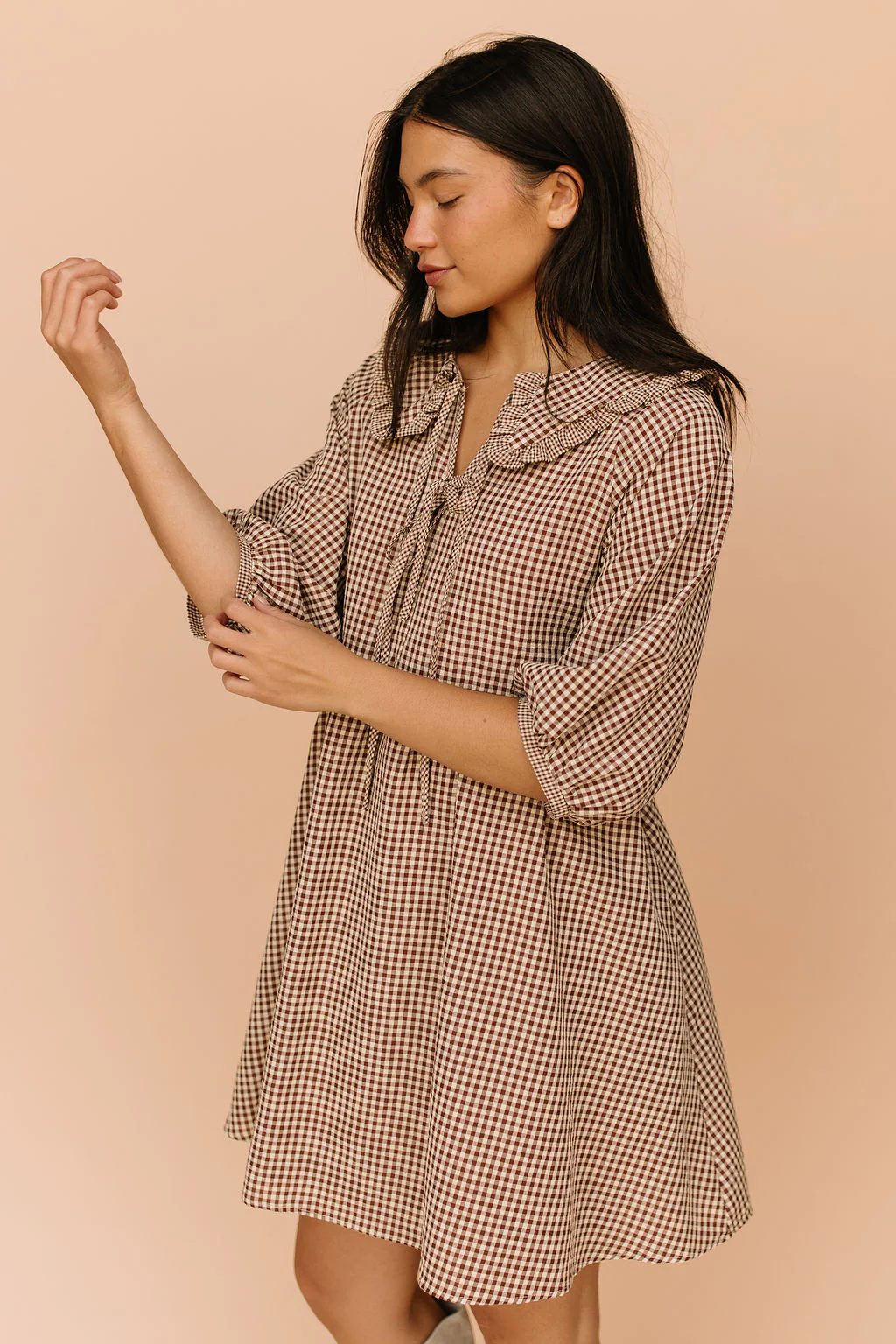 Louisa Gingham Dress - Image 5