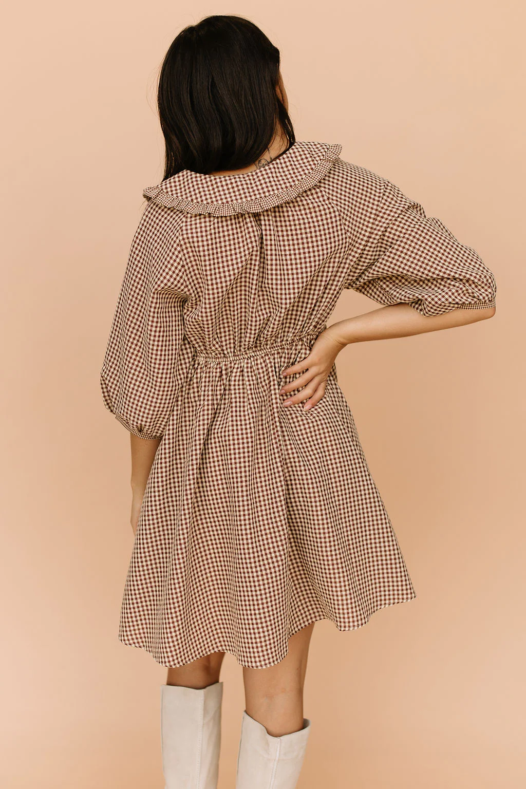 Louisa Gingham Dress - Image 6