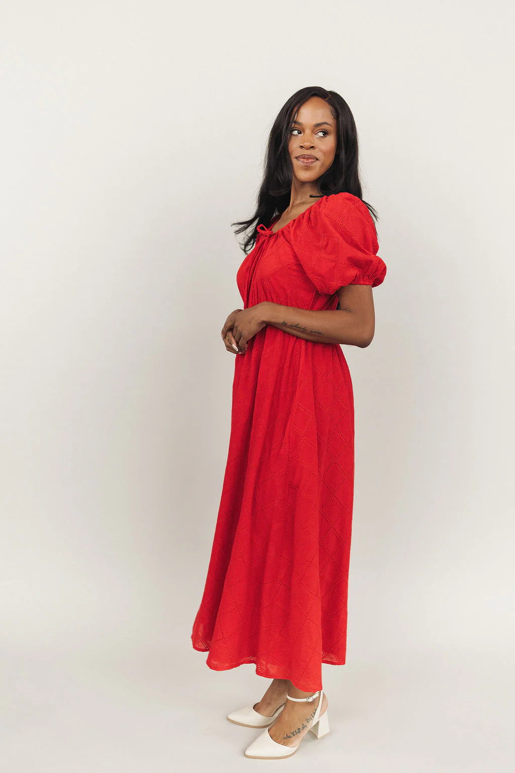 FINAL SALE - Lovely Lace Maxi in Red - Image 3