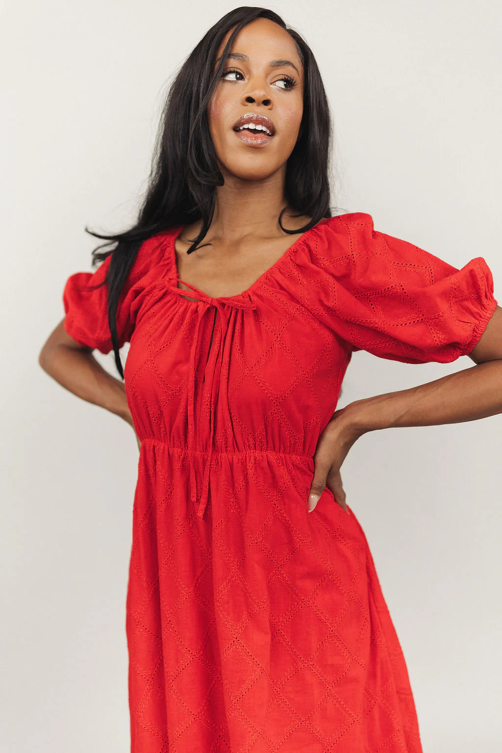 FINAL SALE - Lovely Lace Maxi in Red - Image 5