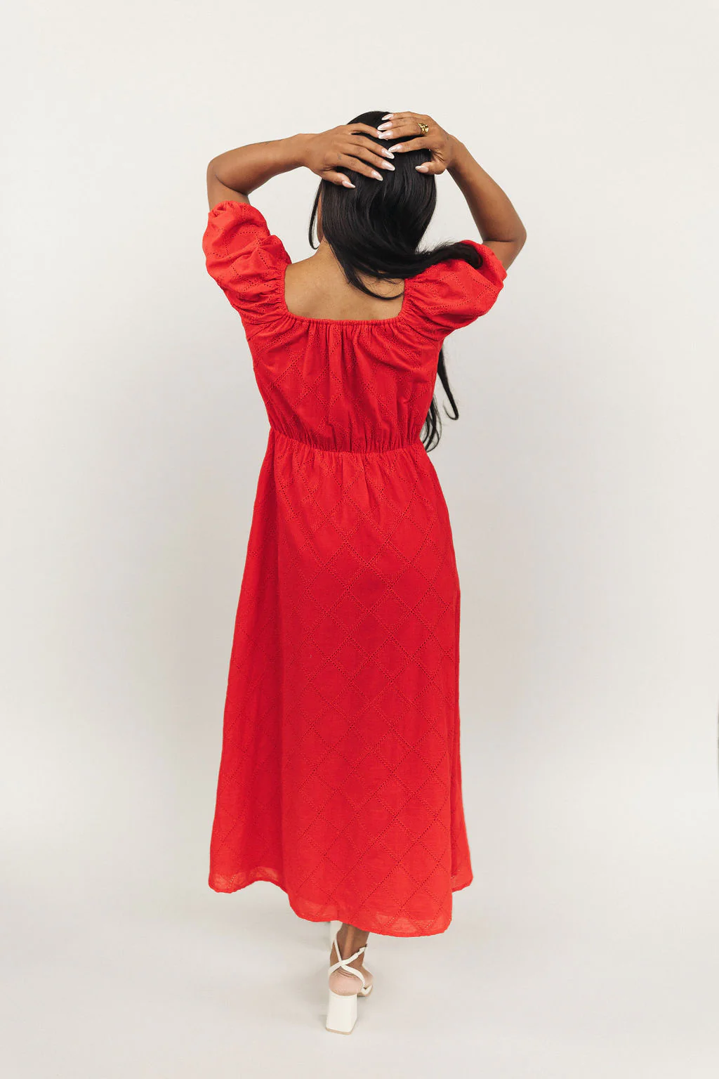 FINAL SALE - Lovely Lace Maxi in Red - Image 7