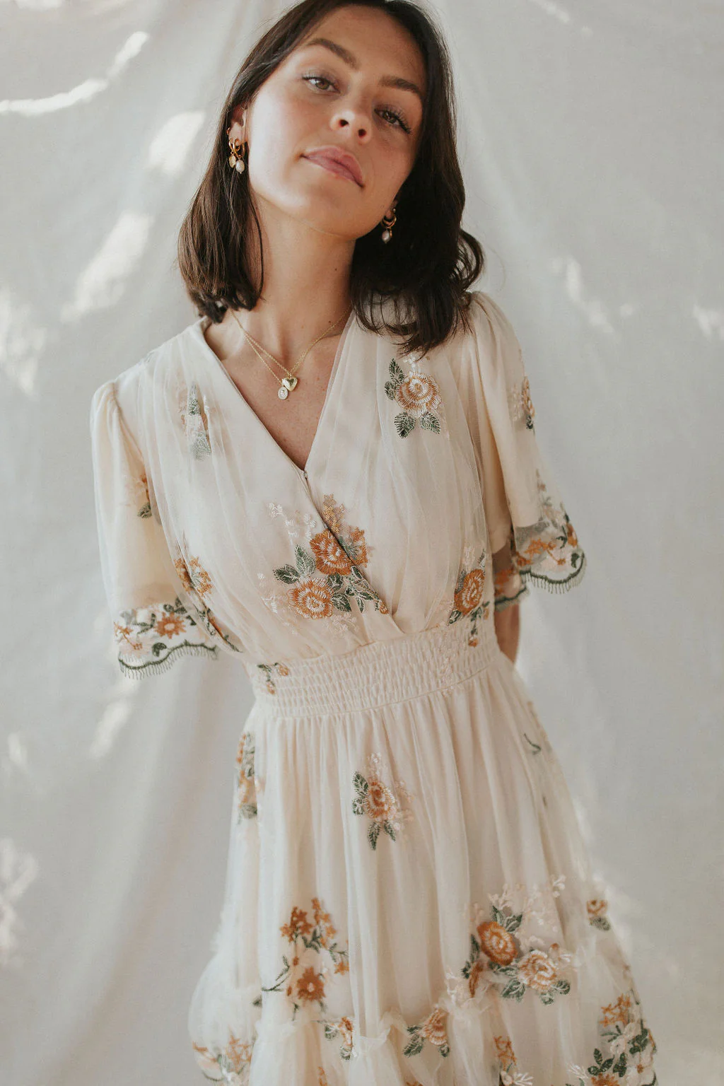 Lovers Lace Embroidered Dress - Image 3