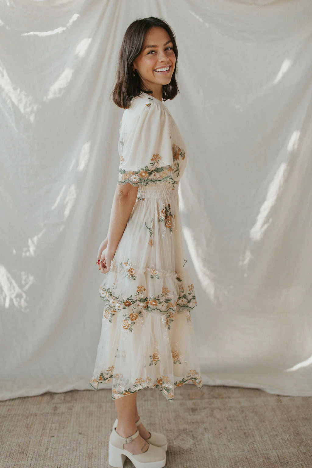 Lovers Lace Embroidered Dress - Image 6