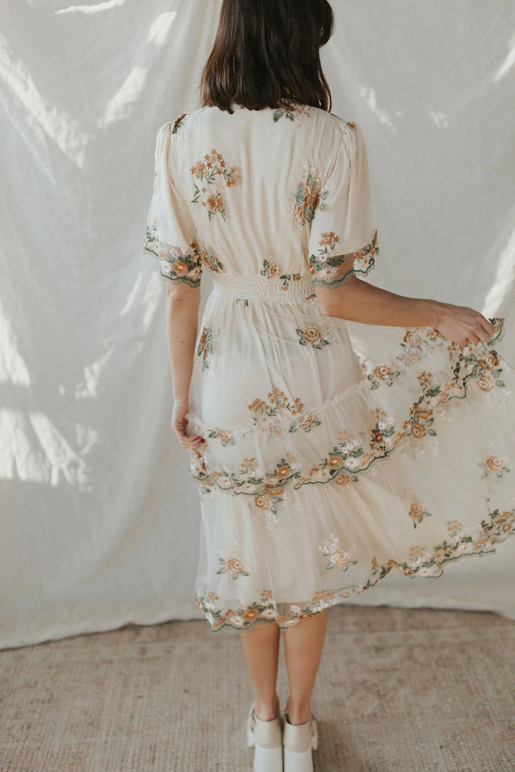 Lovers Lace Embroidered Dress - Image 7