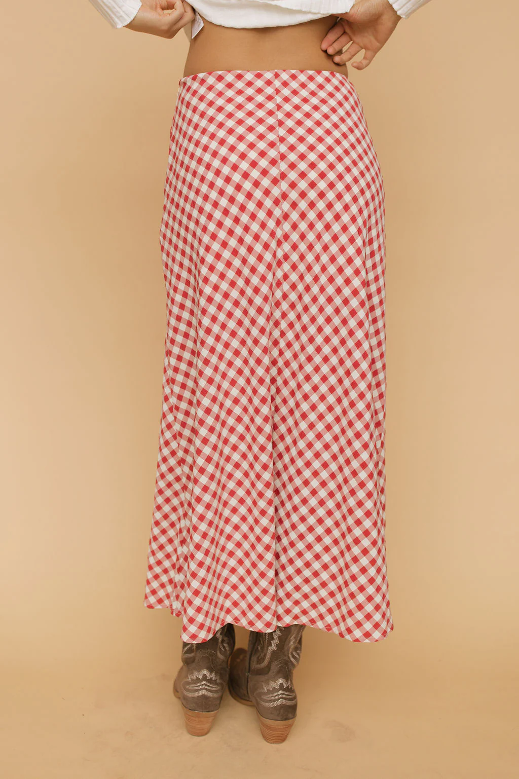 Lyla Gingham Maxi Skirt - Image 5
