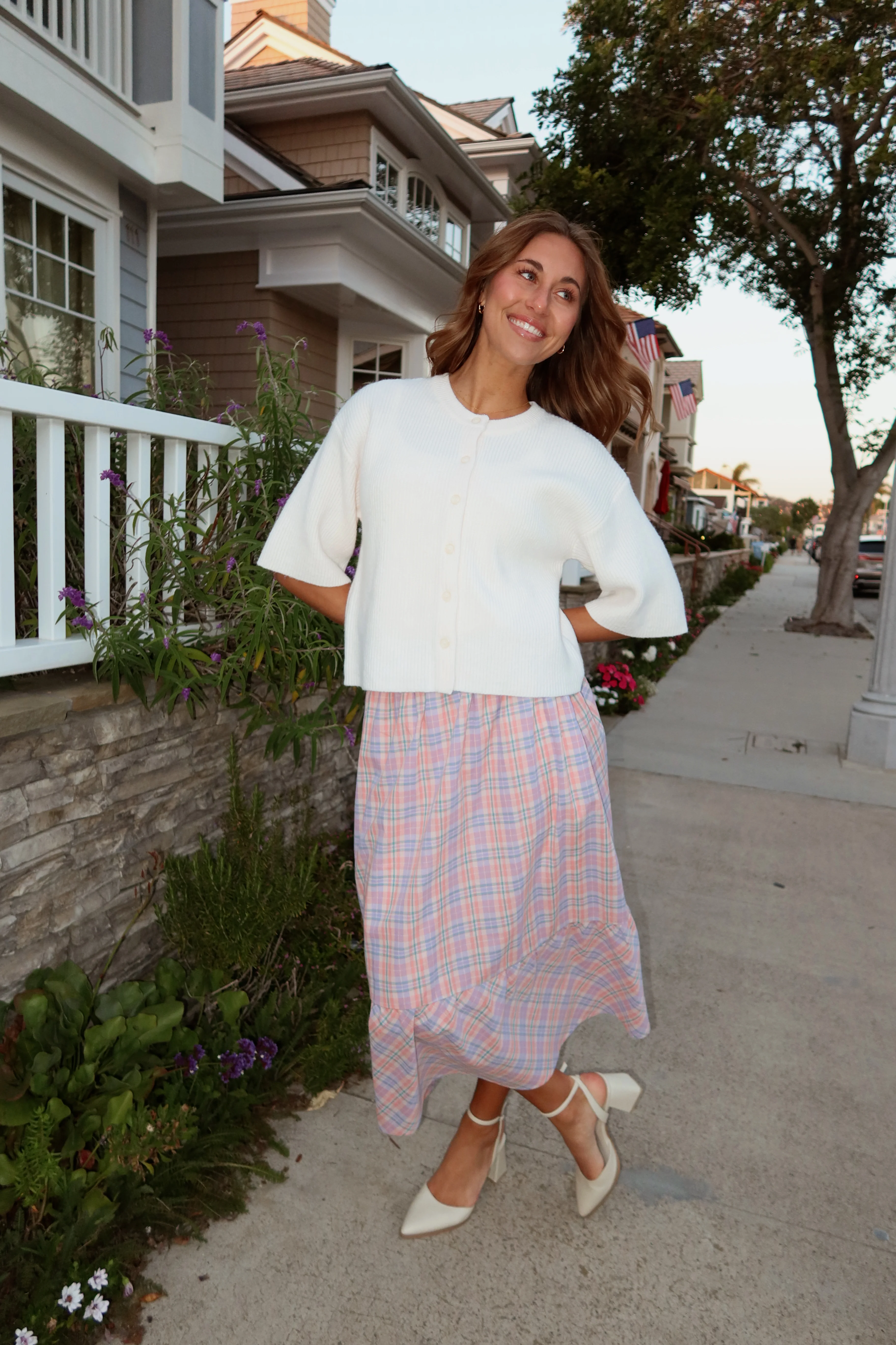 Magnolia Plaid Skirt - Image 3