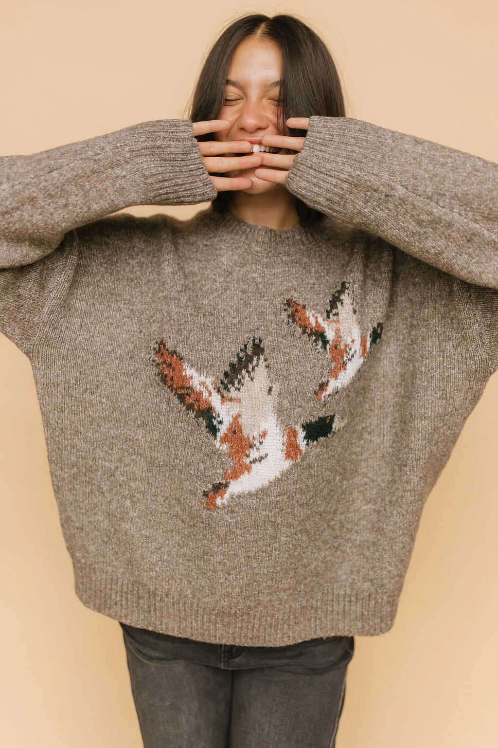 Mallard Knit Sweater in Mocha - Image 6