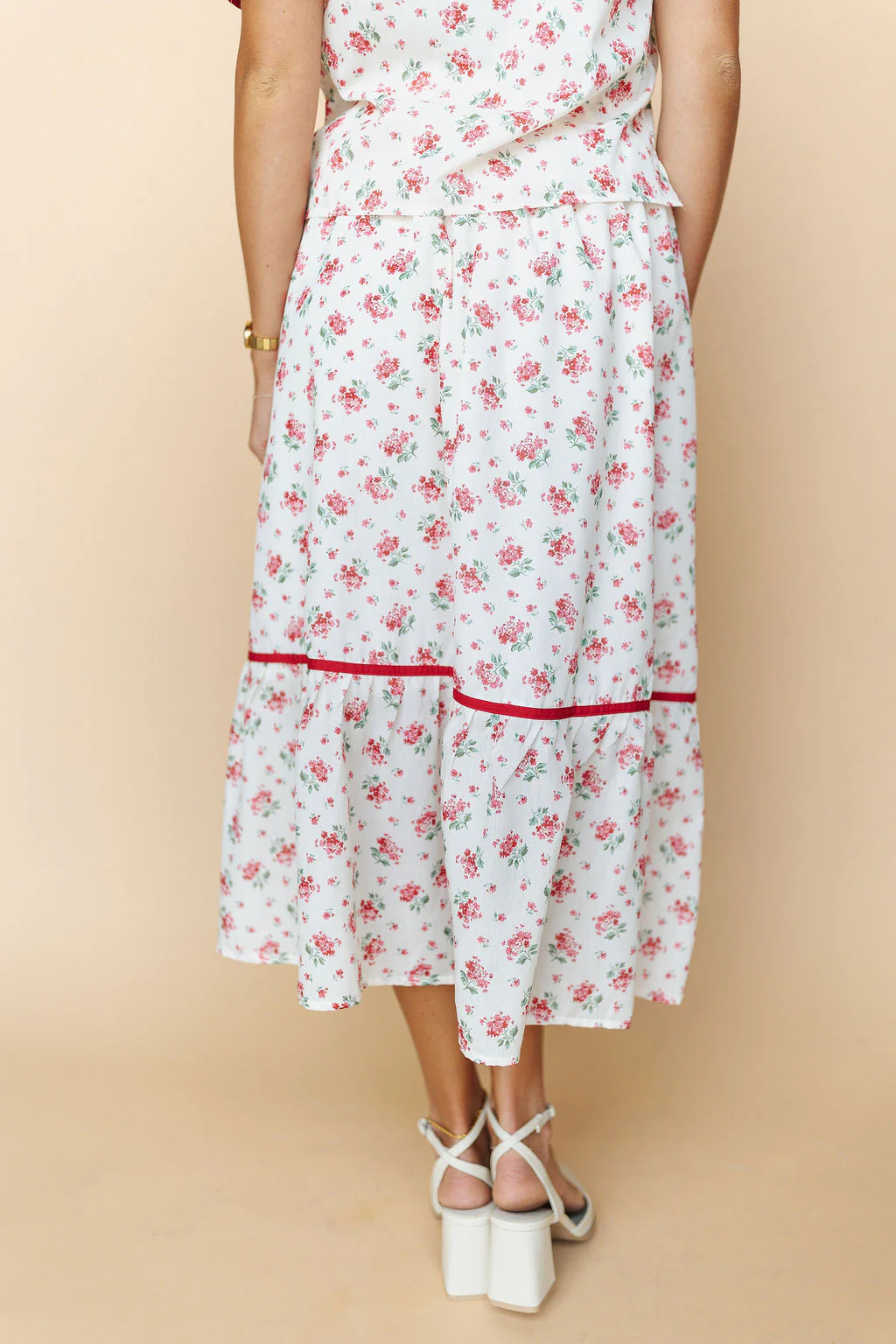 Margaret Skirt in Red - Image 3