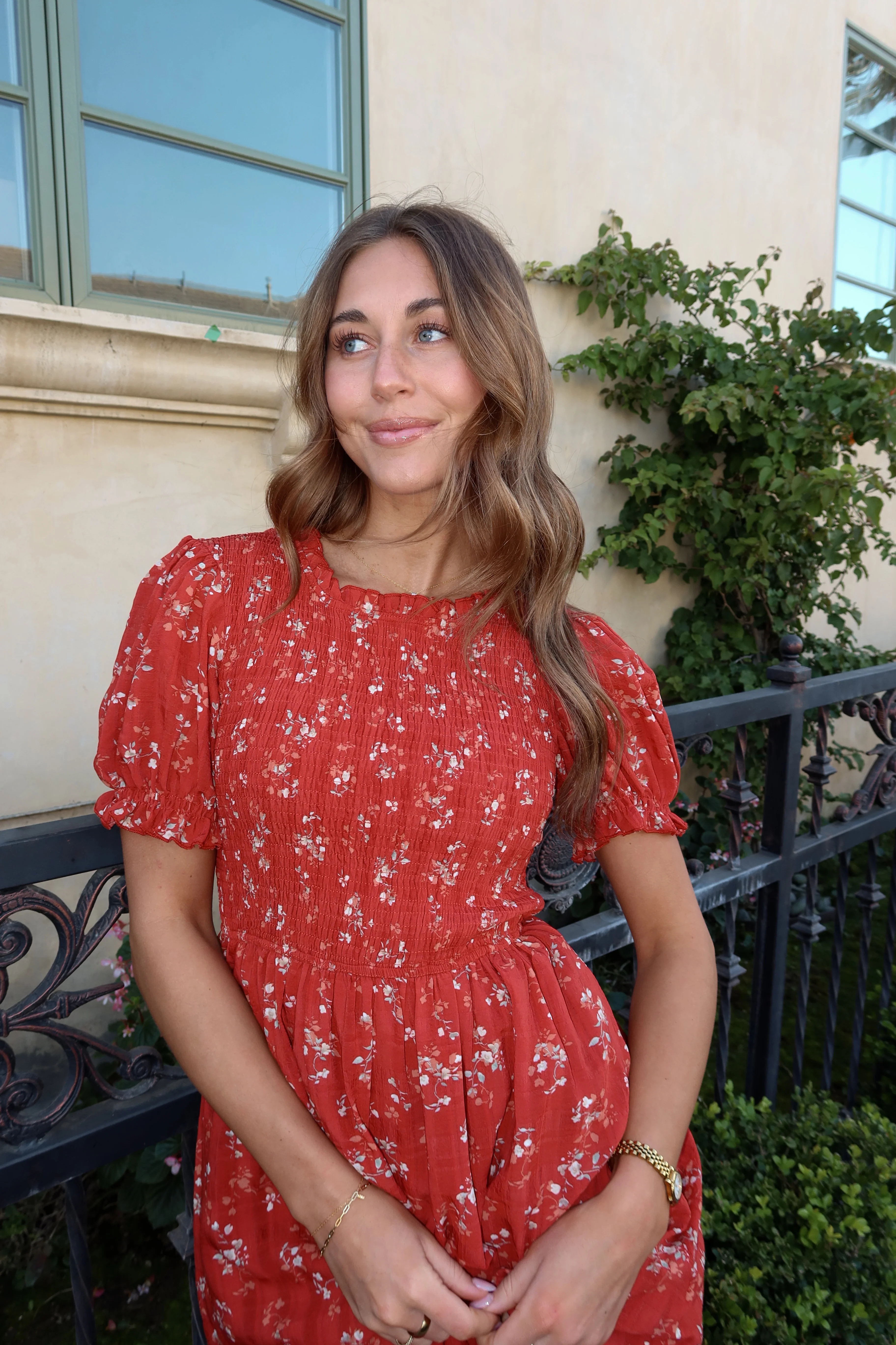 Marigold Smocked Midi - Image 2