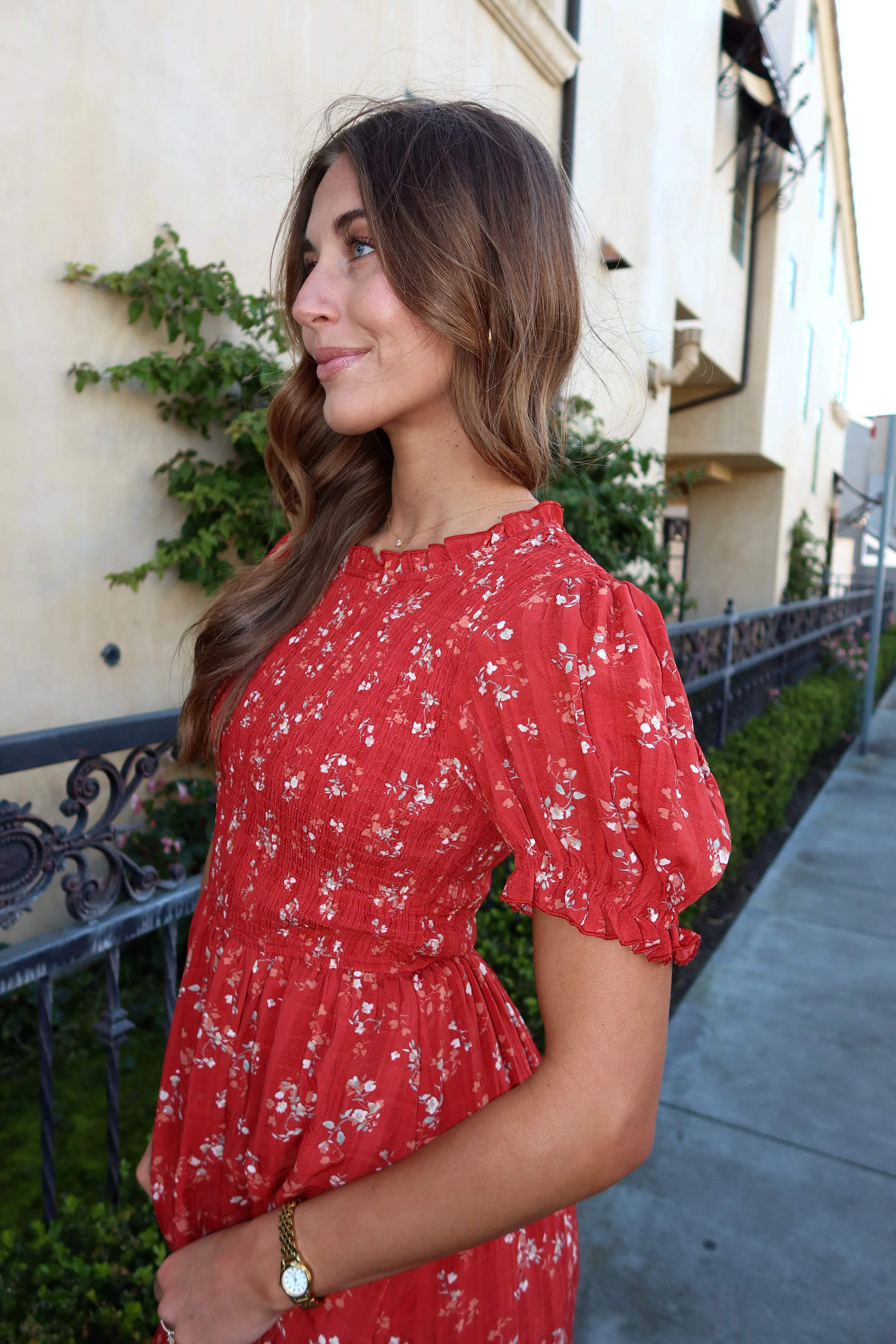 Marigold Smocked Midi - Image 4