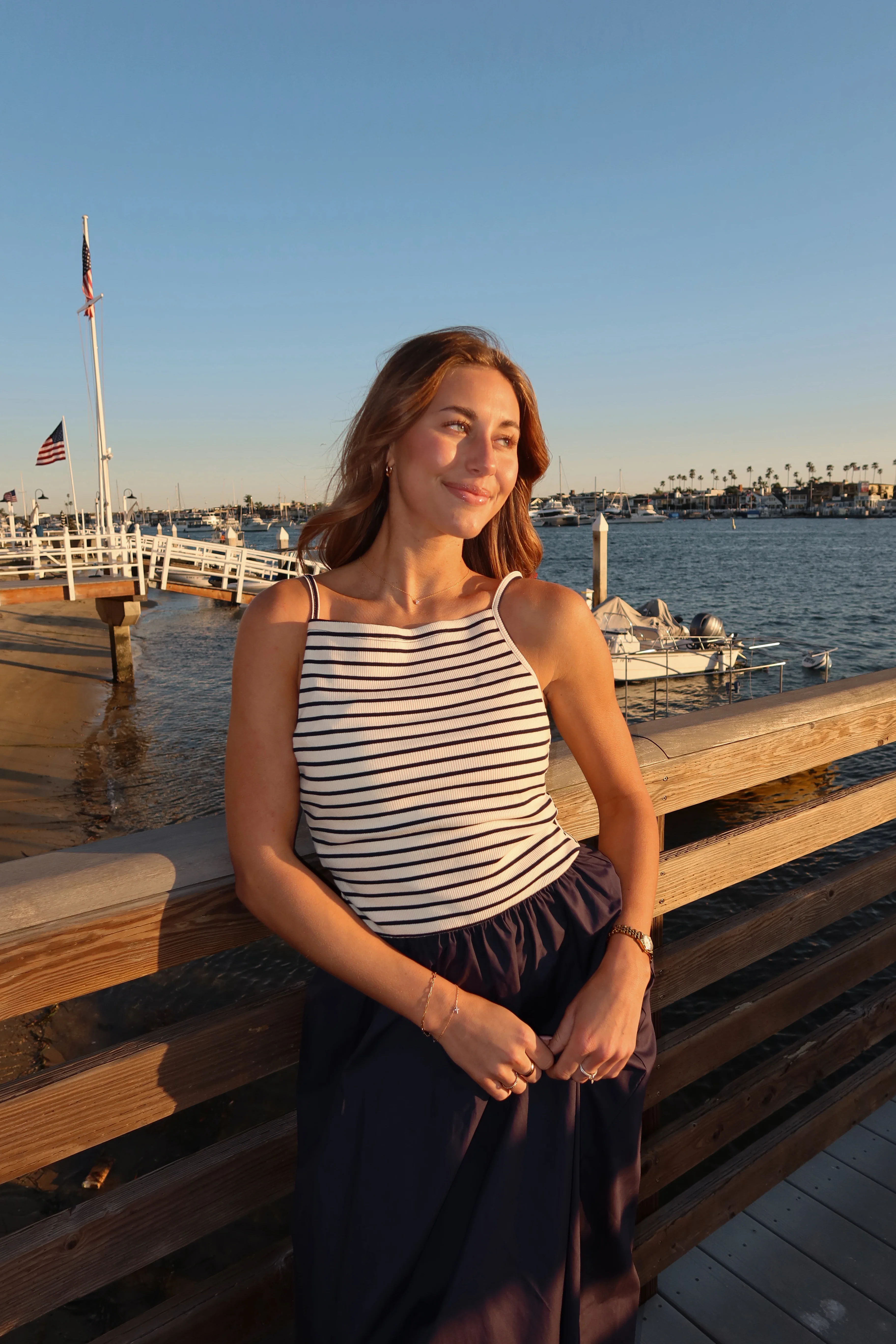 Marina Dress in Navy - Image 4