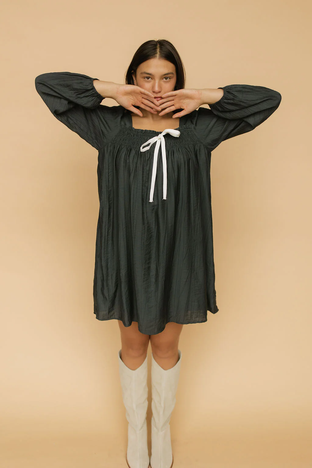 Neve Babydoll in Navy - Image 3