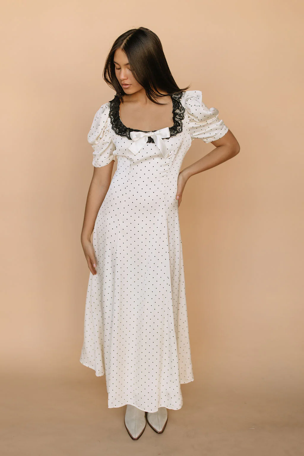 Oh My Darling Lace Polkadot Dress - Image 3