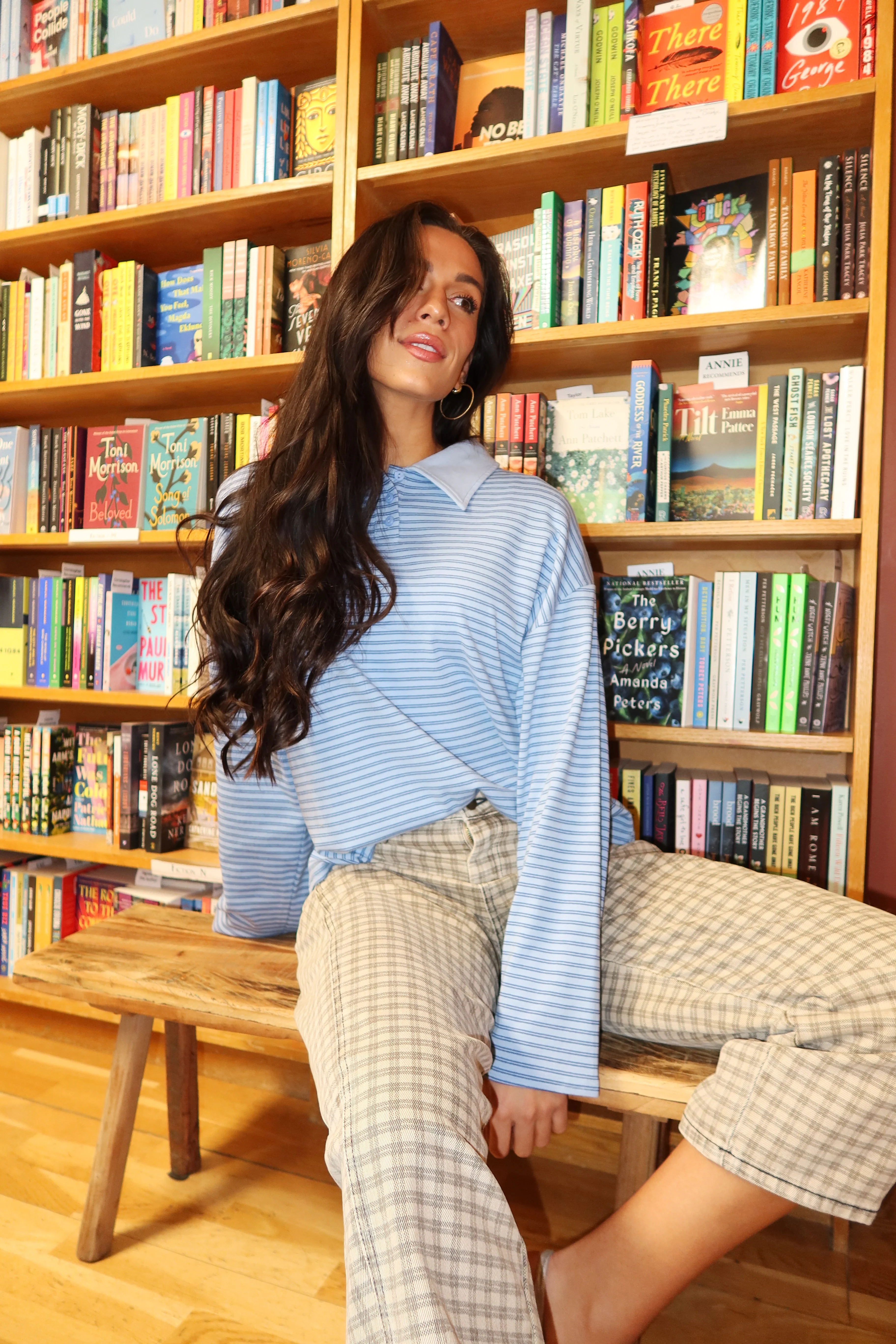 Ollie Stripe Polo in Blue - Image 2