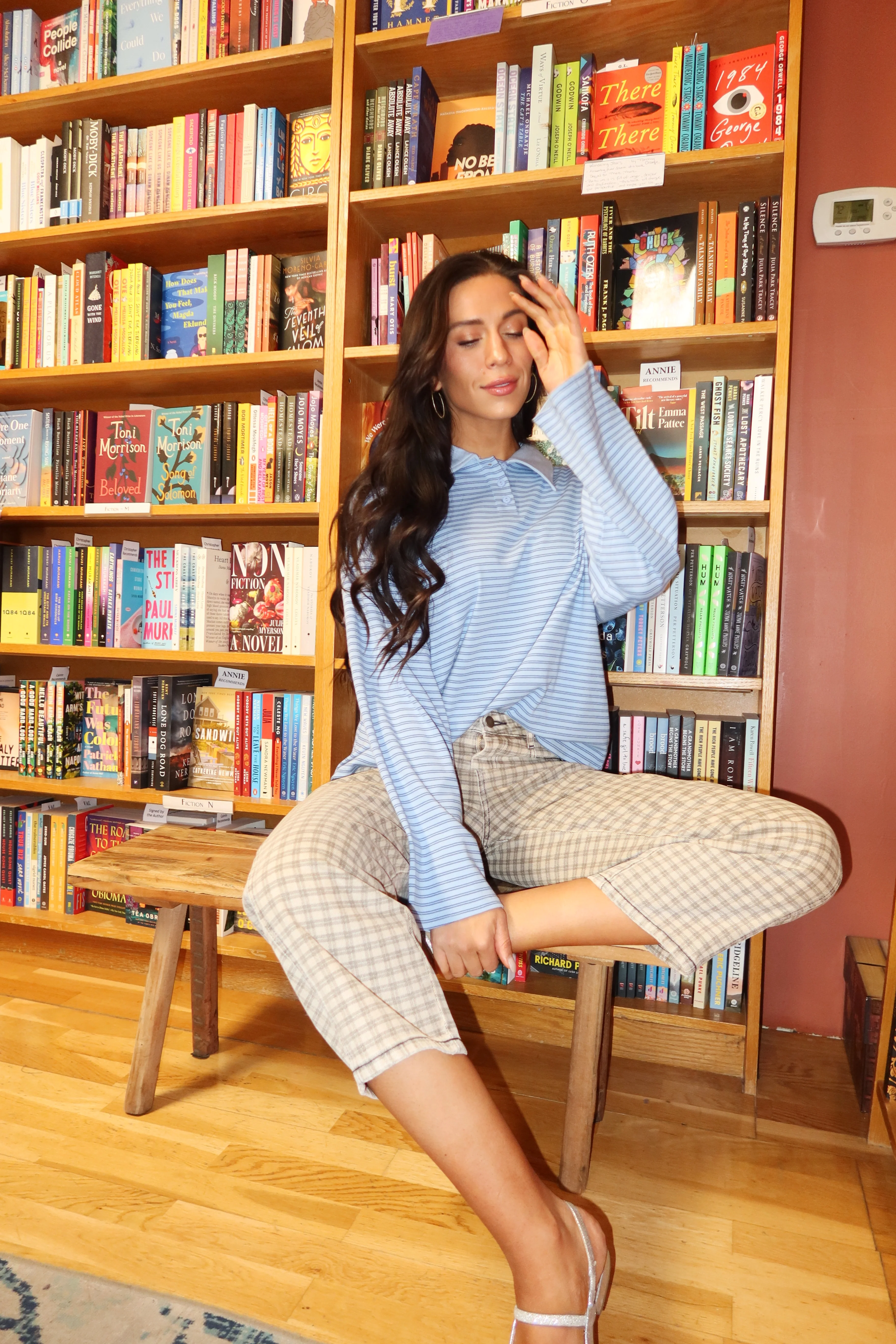 Ollie Stripe Polo in Blue - Image 3